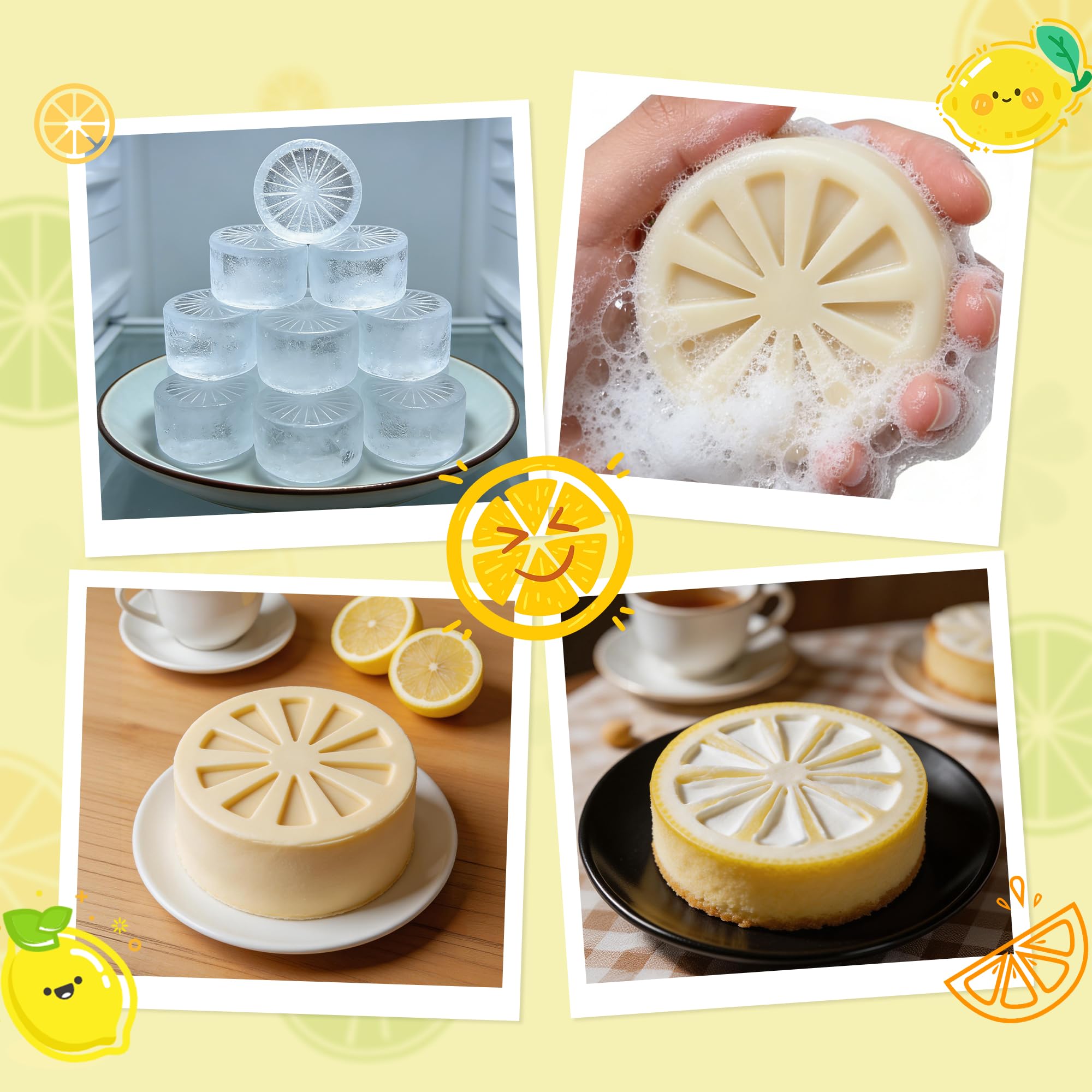 2 moldes de silicona para fondant, 9 cavidades antiadherentes, para hornear pasteles de mousse de postre, pastel de chocolate, gelatina, gelatina, caramelos