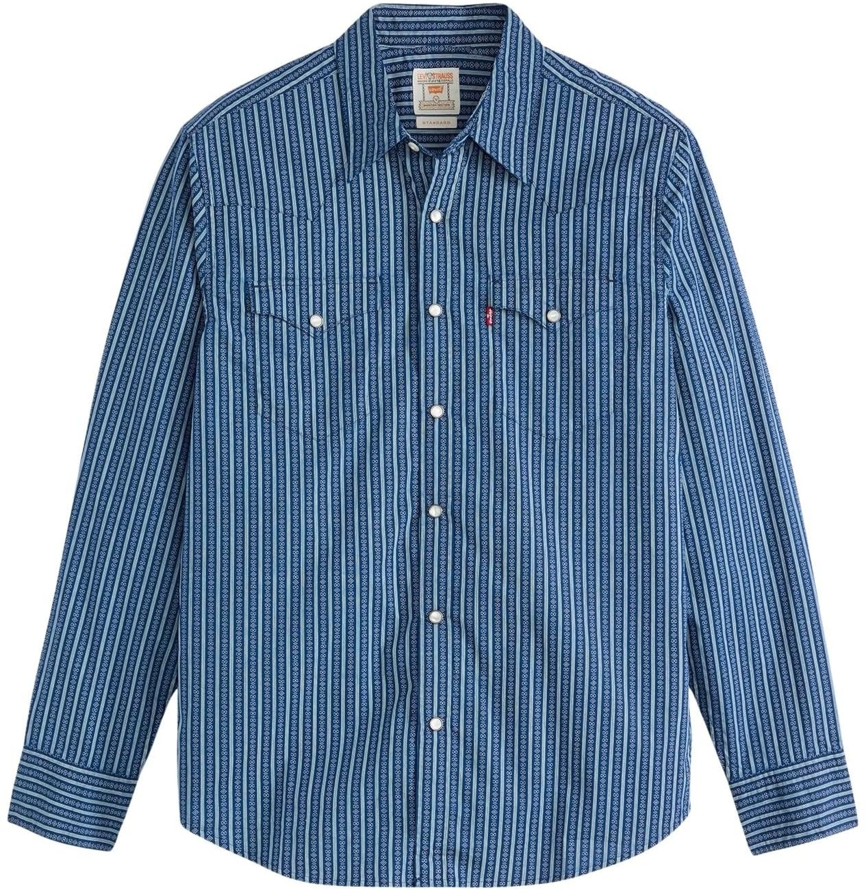 Levi's Hombre Camisa Western Barstow con Cuello francés, Regular Fit