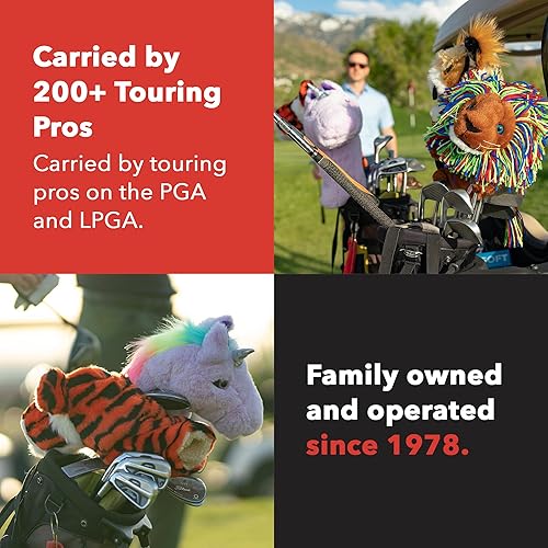 Miniatura 6 de Daphne's Headcovers Husky Driver Headcover | Fundas de cabeza de conductor premium | Divertidas fundas para palos de golf | Protección elegante para