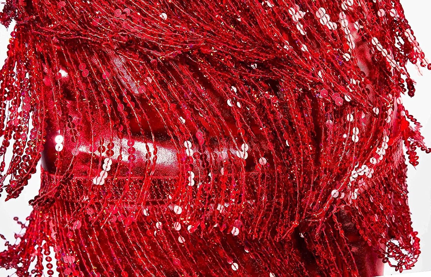 Lelike Sequin Skirt with Sparkly Fringe - Image 5