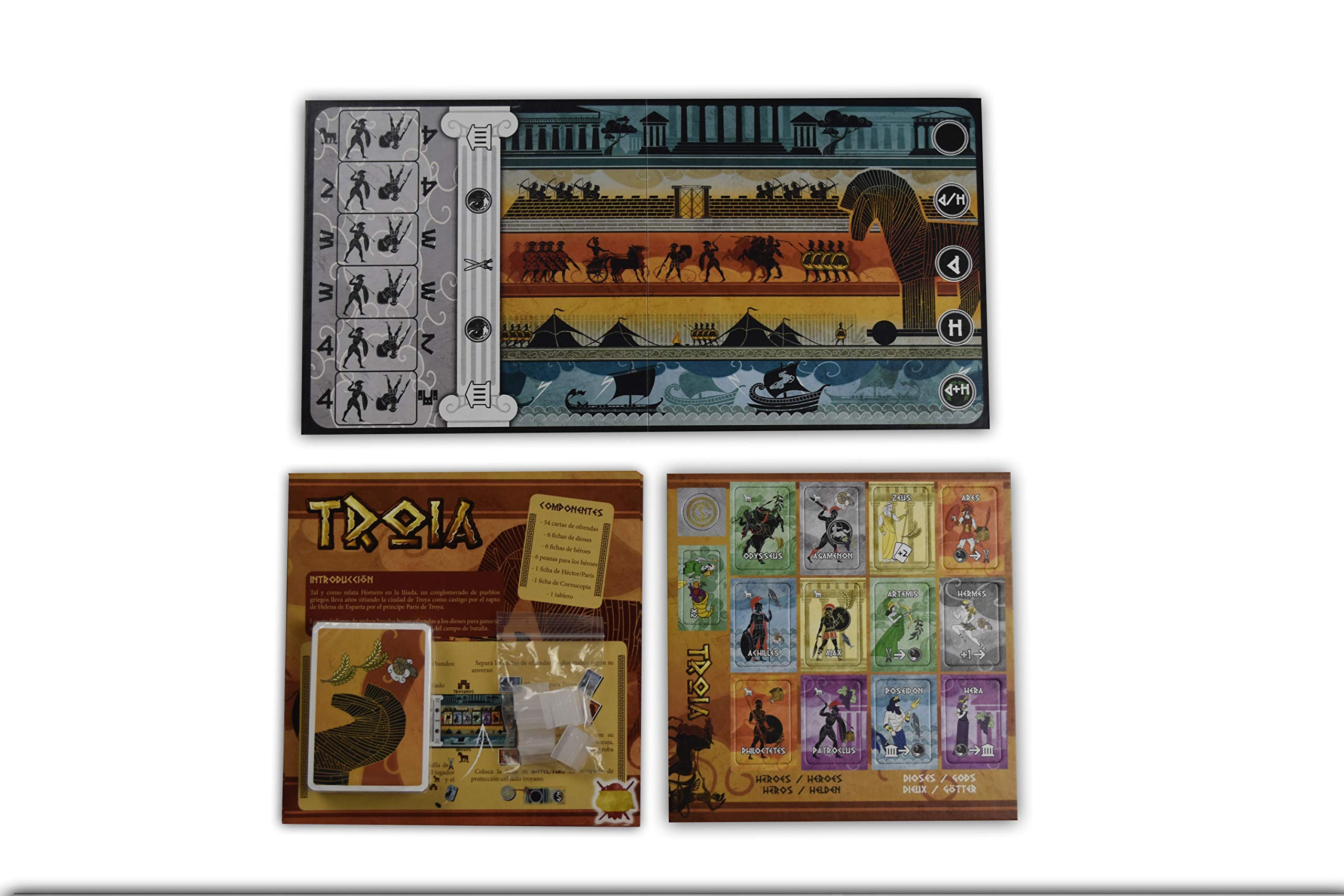 GDM Games - Troia: Gioco Di Strategia Mitologico Per 2 Giocatori (20 Minuti, Dai 10 Anni)