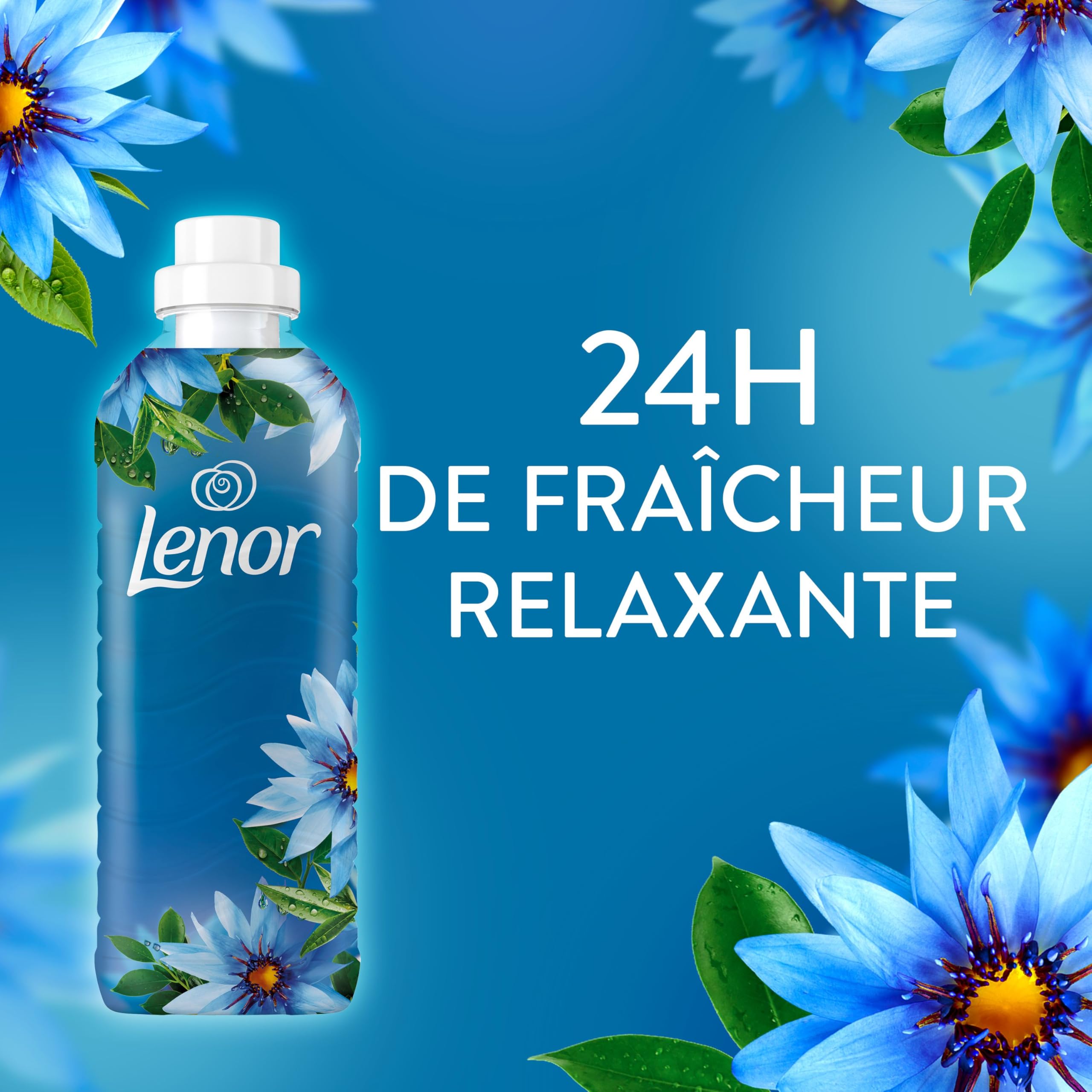Lenor Adoucissant, 504 Lavages (12 x 42 Lavages), Envolée d’Air, 24H De Fraîcheur Relaxante, Avec Une Touche D’Huiles Essentielles