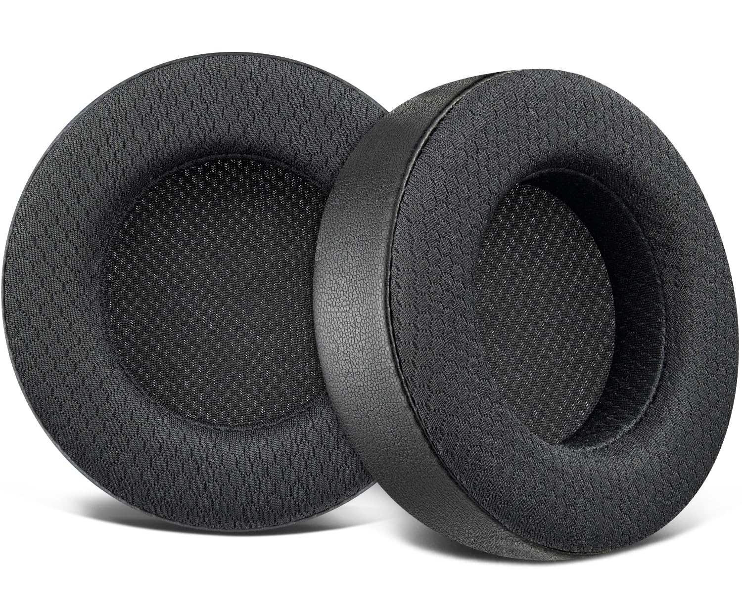 SOULWIT Ear Pads Replacement for Corsair Virtuoso RGB Wireless XT SE Gaming Headset, Earpads Cushions with Mesh Fabric, High-Density Noise Isolation Foam, Added Thickness - Black