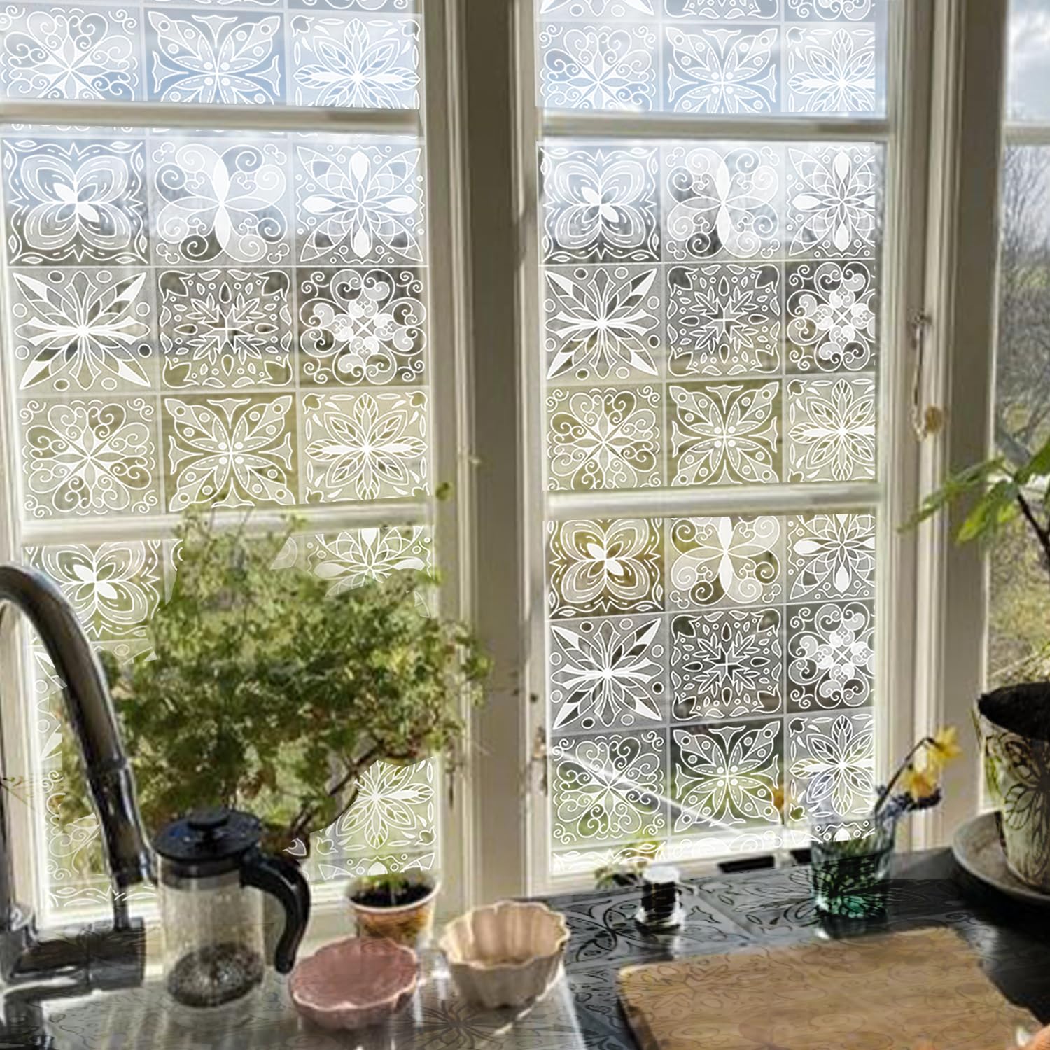 Amazon.com: ChicSkin Etched Glass Window Privacy Film Decorative