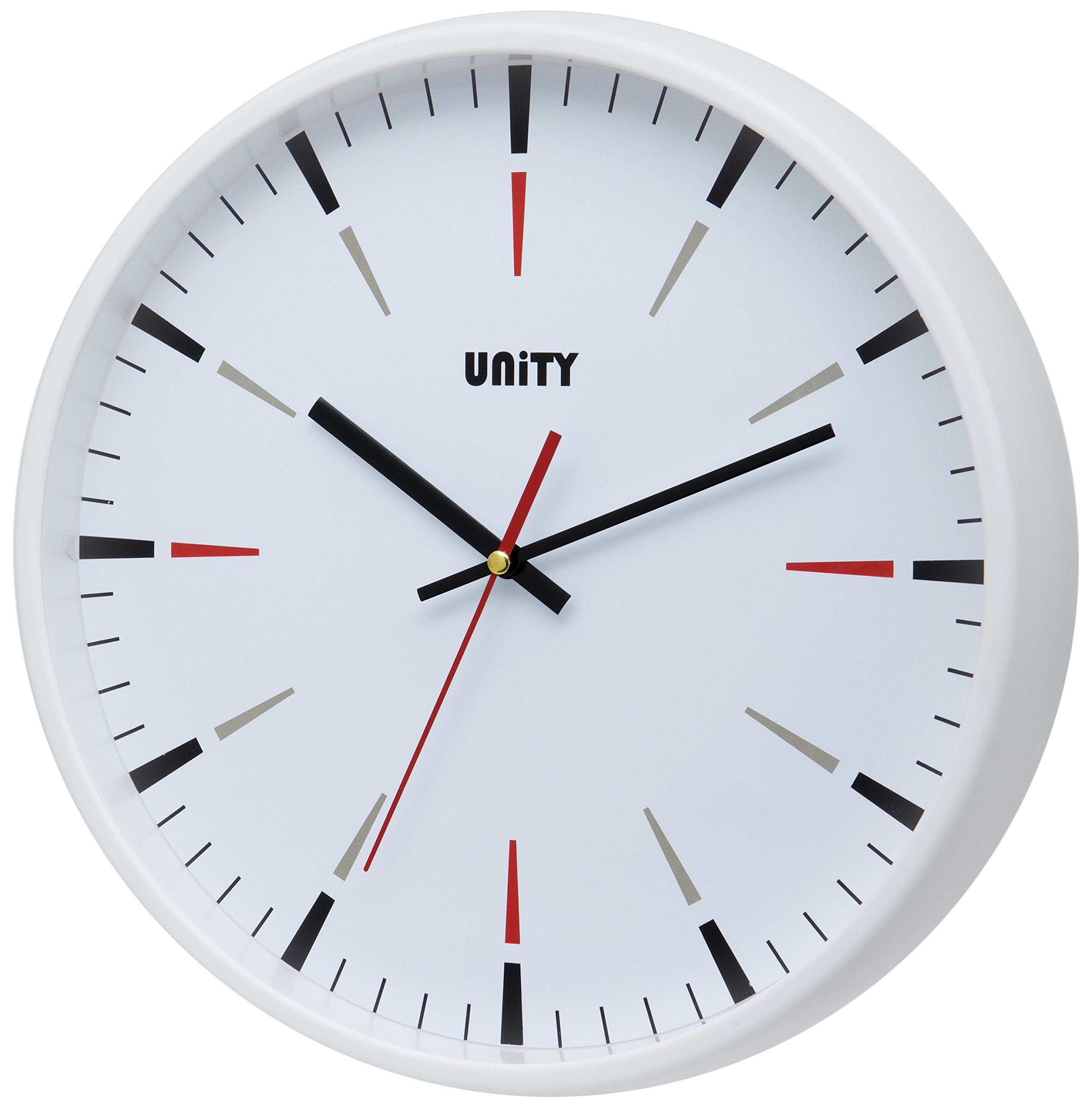 UnityWall Clock, Gibson, White, Silent Sweep, 32cm / 12.5-Inch