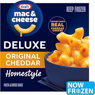 Kraft Deluxe Frozen Meal, Original Cheddar Mac & Cheese, Macaroni and Cheese Dinner, 12 oz