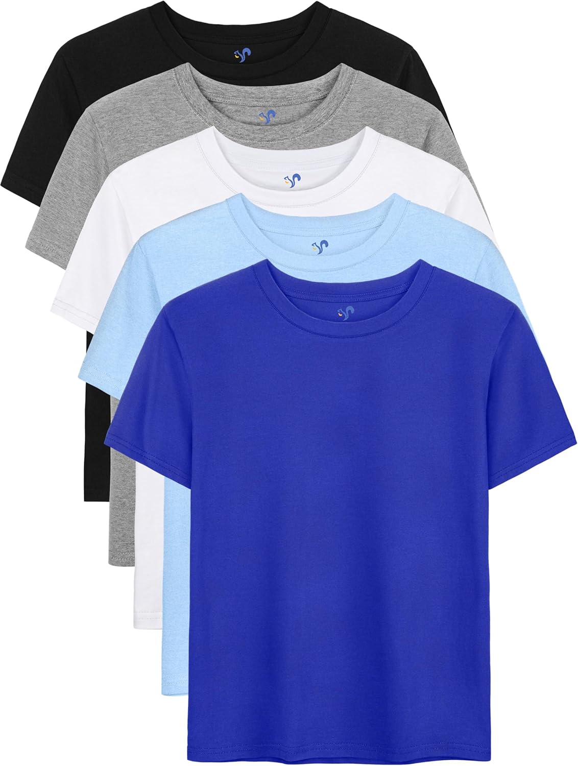 5 Pack Boys Shirts Short Sleeve for Cotton T-Shirts Kids Toddler... - Picture 11 of 25