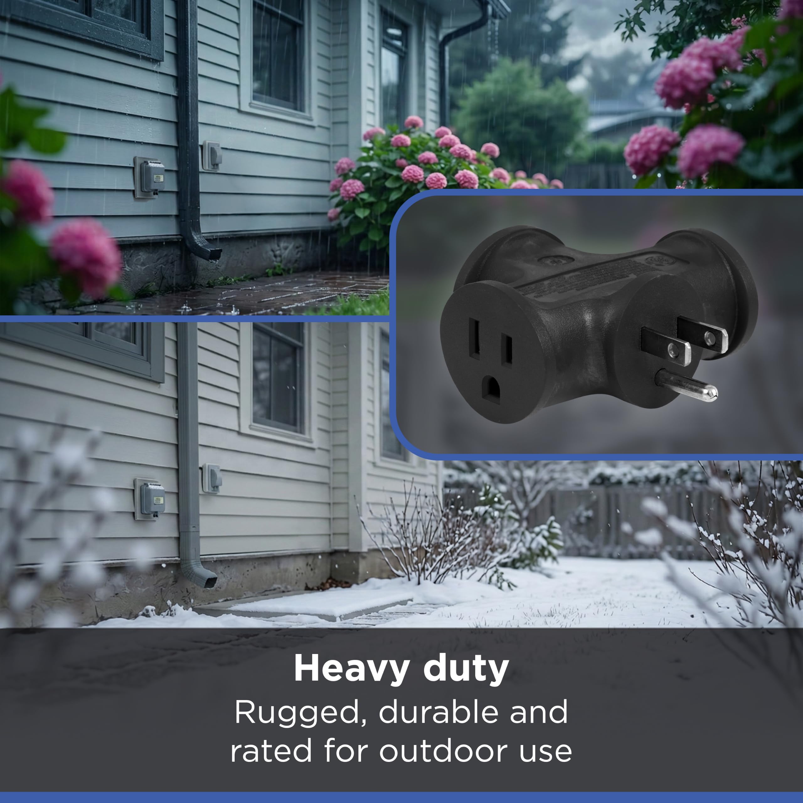 GE 3 Outlet Adapter - Expand Your Power! -5