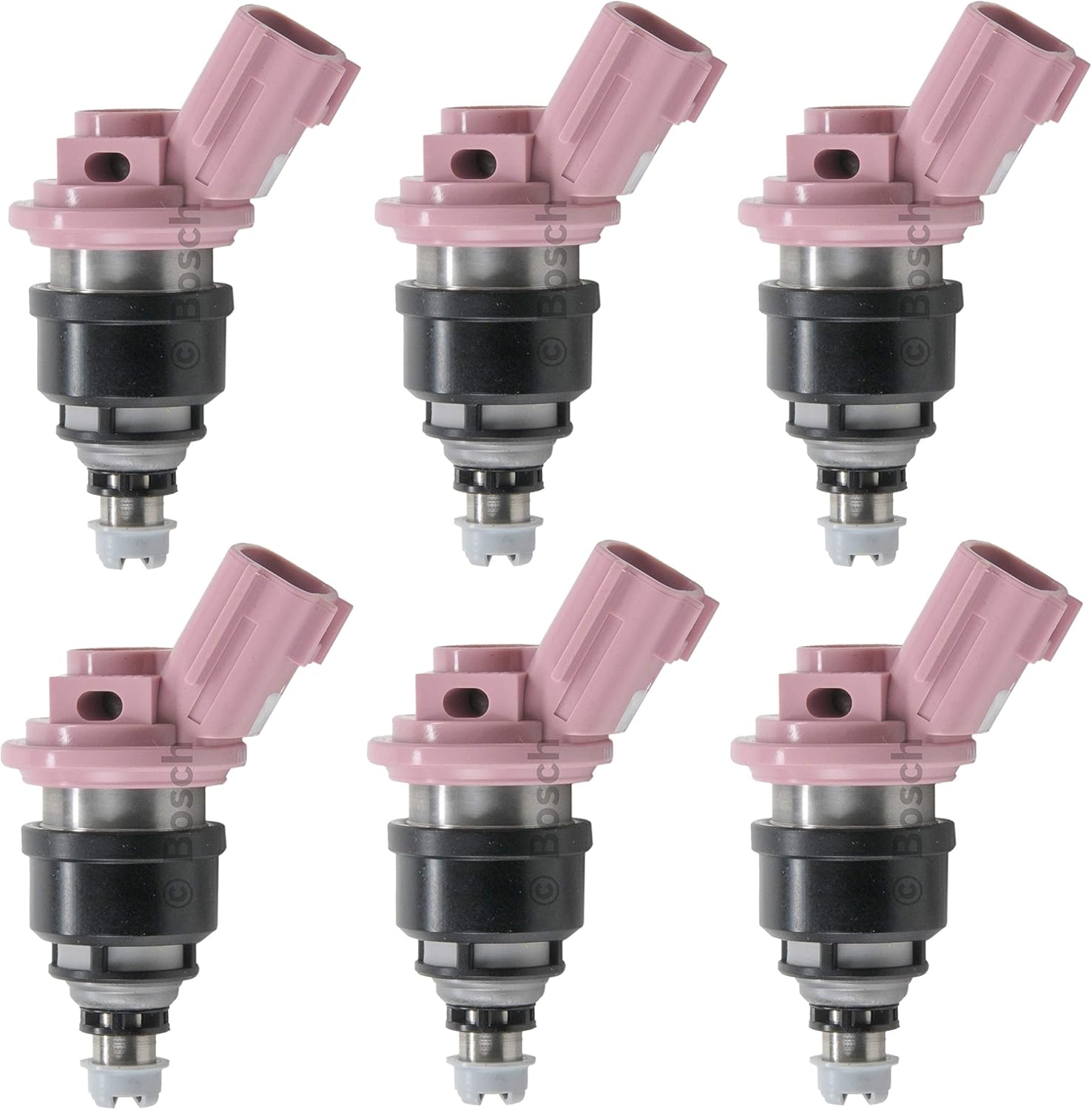 Set of 6 Newparts Premium Yellow Fuel Injectors for Nissan
