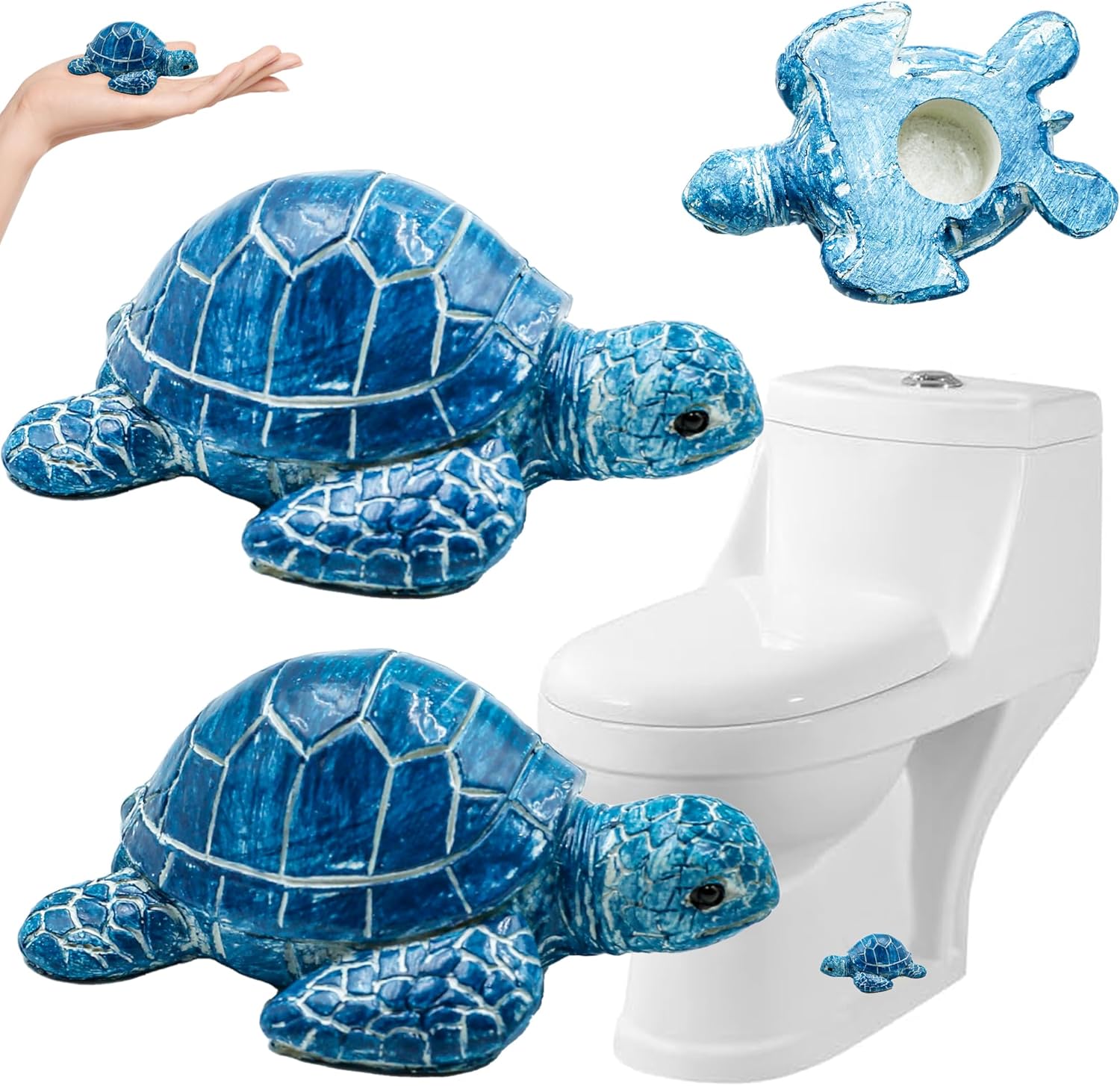 Sea Turtle Toilet Bolt Covers