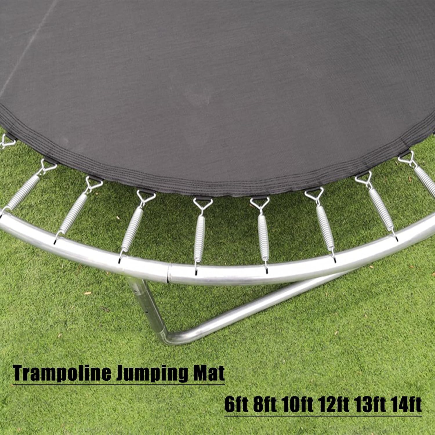 Trampoline Replacement Jumping Mat, Trampoline Jump Mat, Trampoline Jumping Pad, Jumping Cloth with V-Rings, Trampoline Parts,Blue,13FT[80 Buckles]