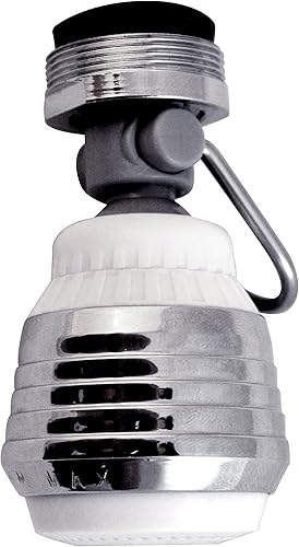 PF WaterWorks TouchFlow - Aireador de cocina con función de detección de agua con pausa (truco), doble rosca giratoria (15/16-27, 55/64-27) - 1.5