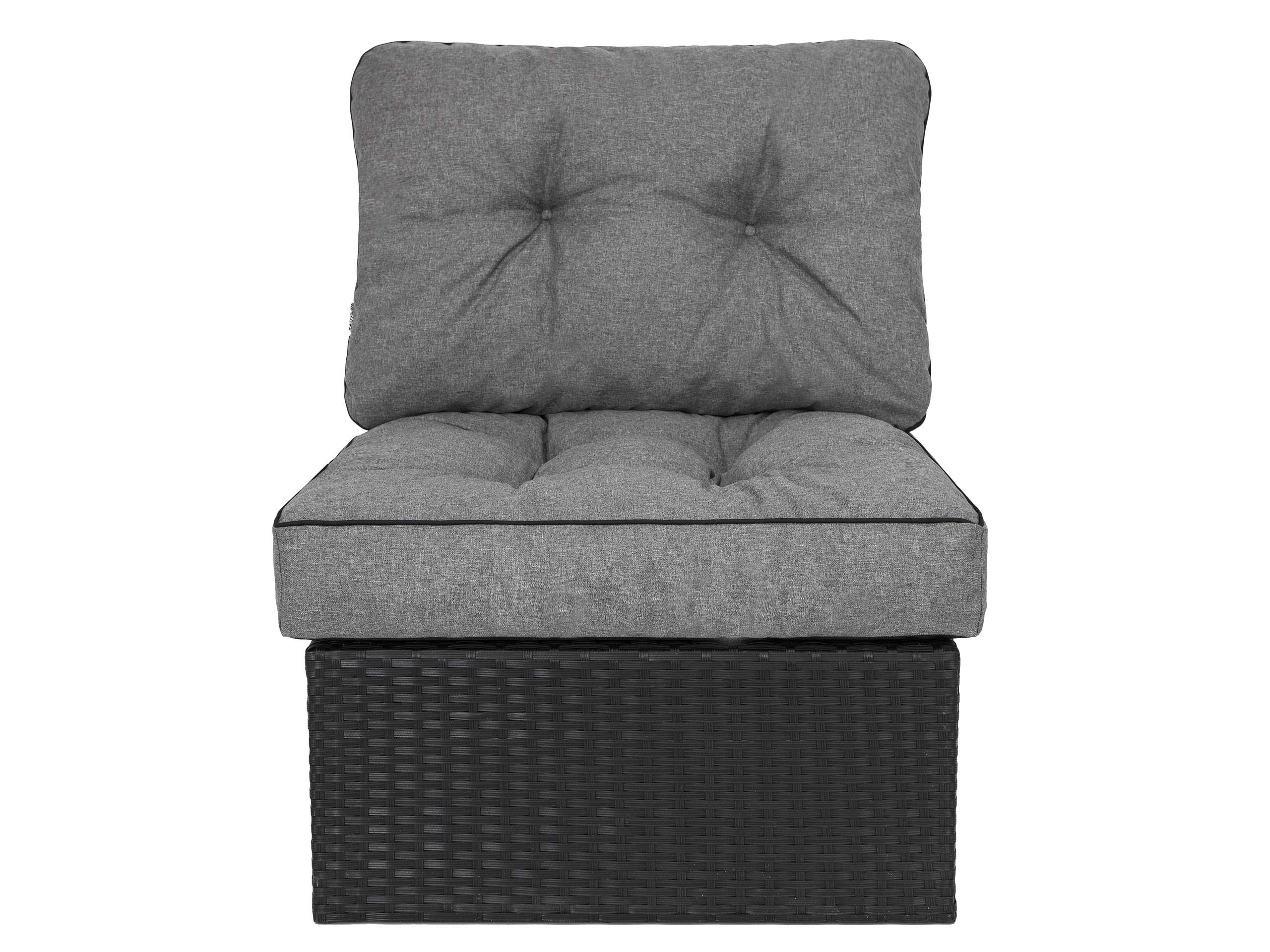 Gartenkissen Sitzauflage auf Gartenmöbel, Rattan, Gartenpolster Polsterauflagen auf Rataanmöbel,Kissen für Rattansessel - Graphit - 50x50x40