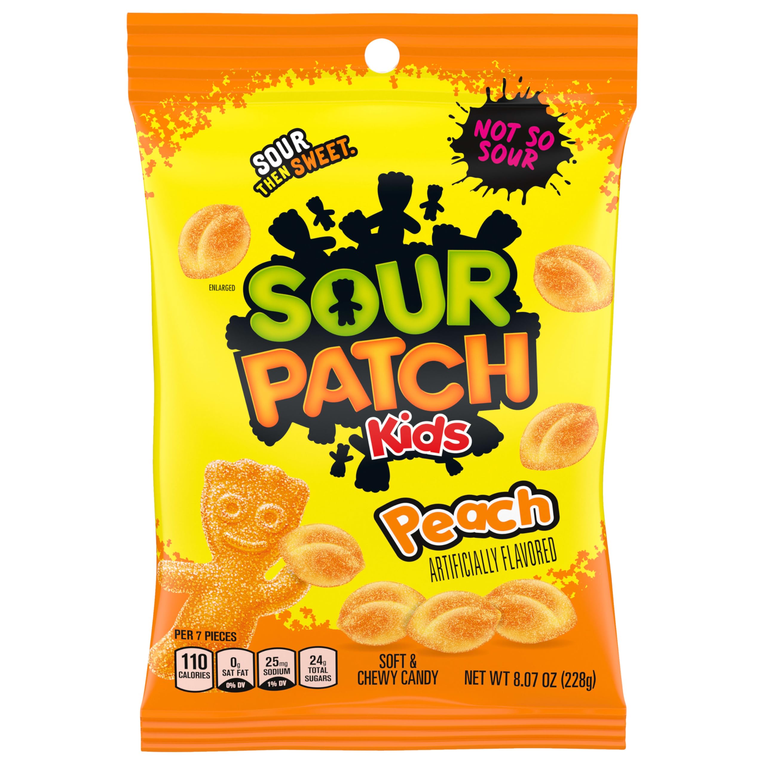 Peach Soft and Chewy Gummy Candy by Sour Patch Kids – 18.6 cm x 13.5 cm x 26.2 cm