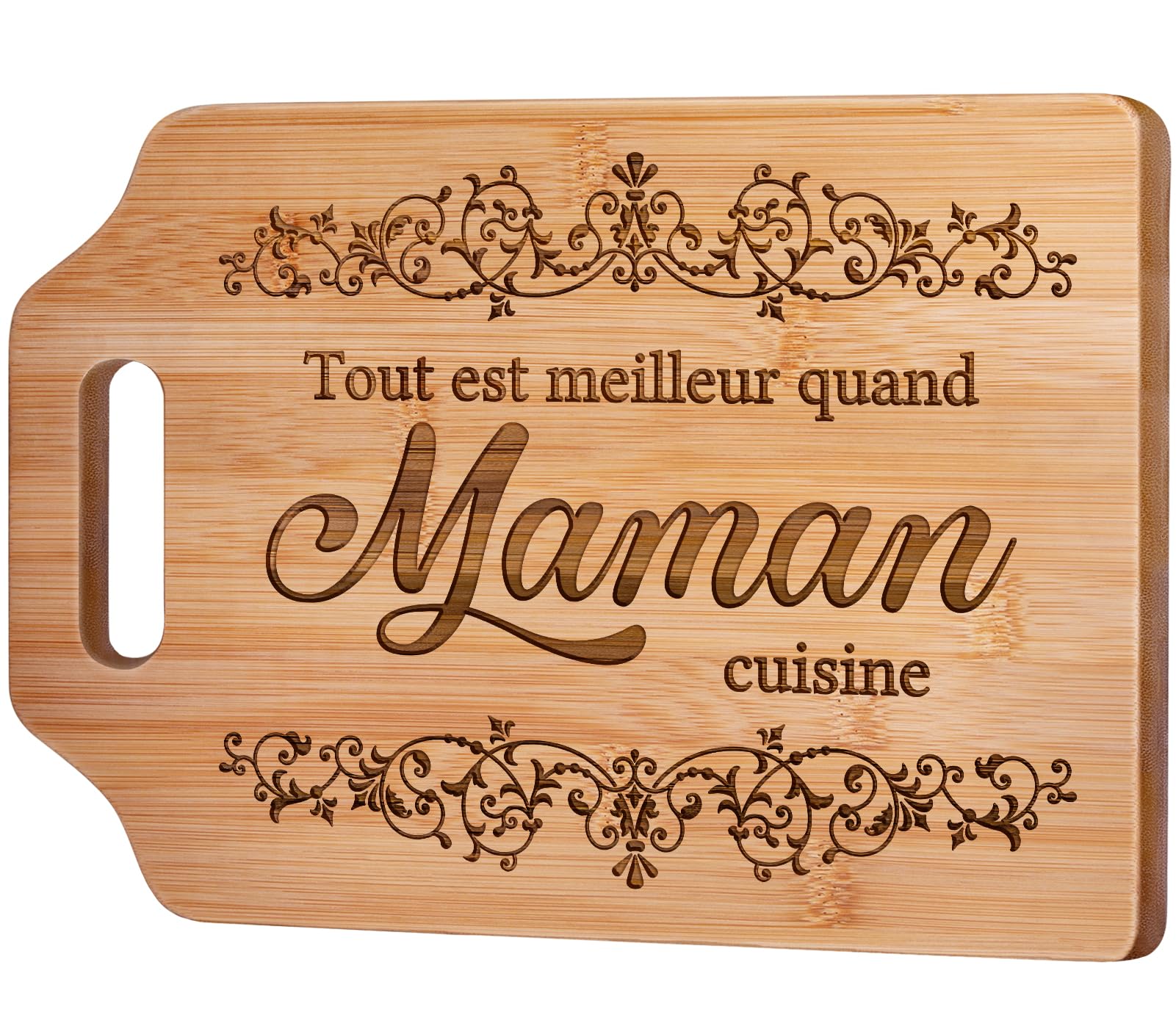 Planche à Découper En Bois Personnalisable Maman - Print Your Love