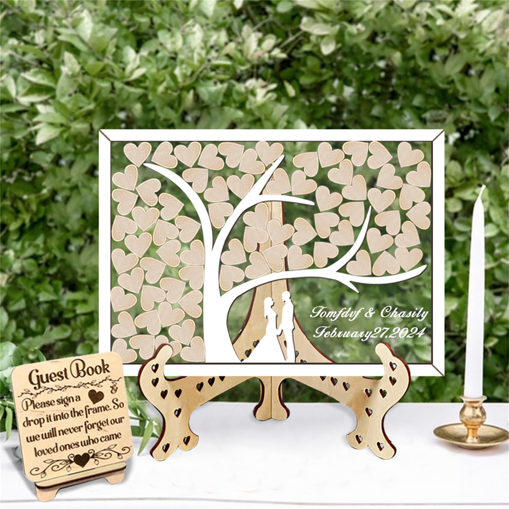 Albero della famiglia personalizzato Libro degli ospiti alternativo per il matrimonio Albero della vita in legno Libro degli ospiti decorativo Libro degli ospiti alternativo Idee per il matrimonio