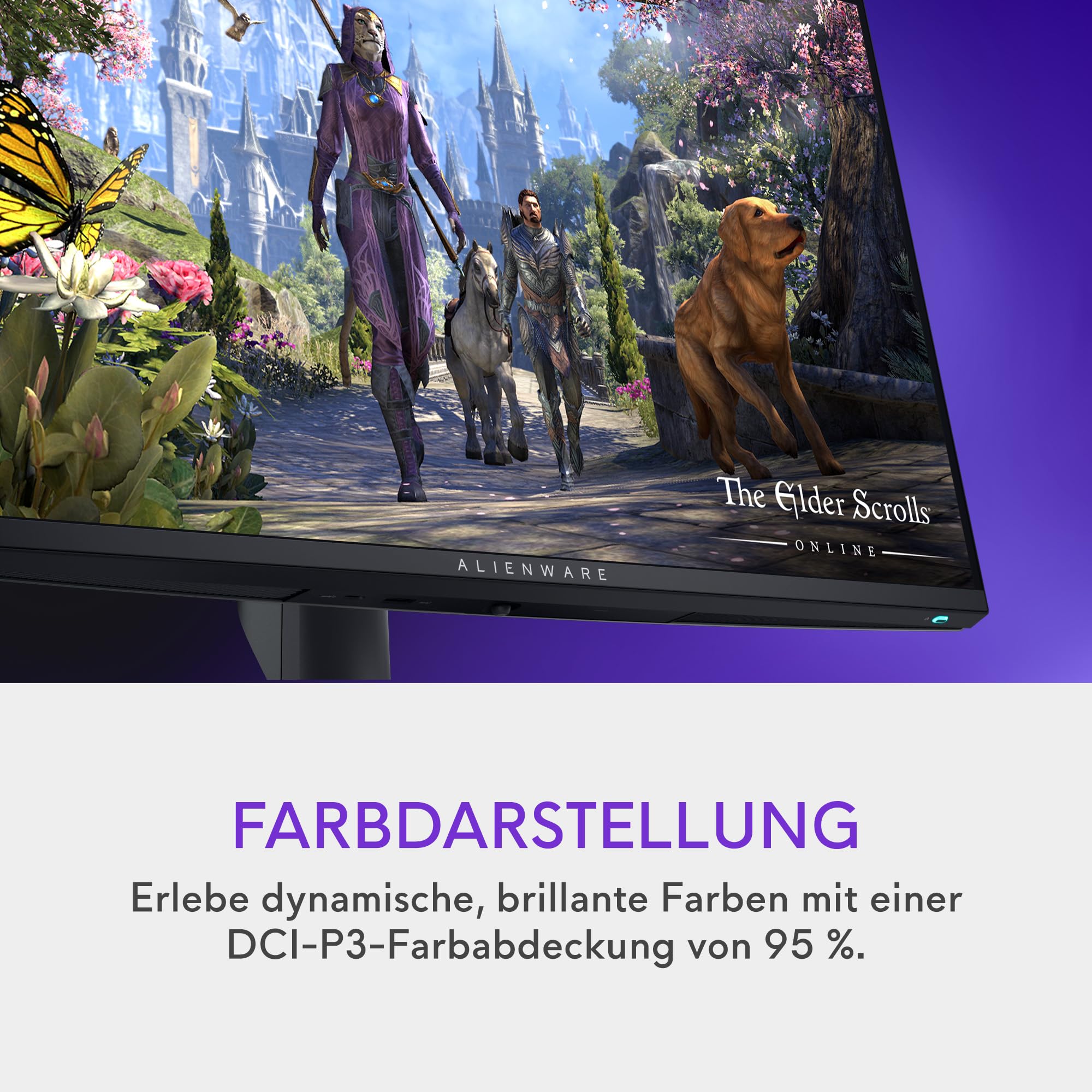 Alienware AW2725QF 27 Zoll 4K UHD (3840x2160) Gaming Monitor, 360Hz, Fast IPS, 0.5ms, NVIDIA G-SYNC Kompatibel, 95% DCI-P3, HDR600, Dolby Vision, USB-C, DisplayPort, 2X HDMI, 4X USB, 3 Jahre Garantie