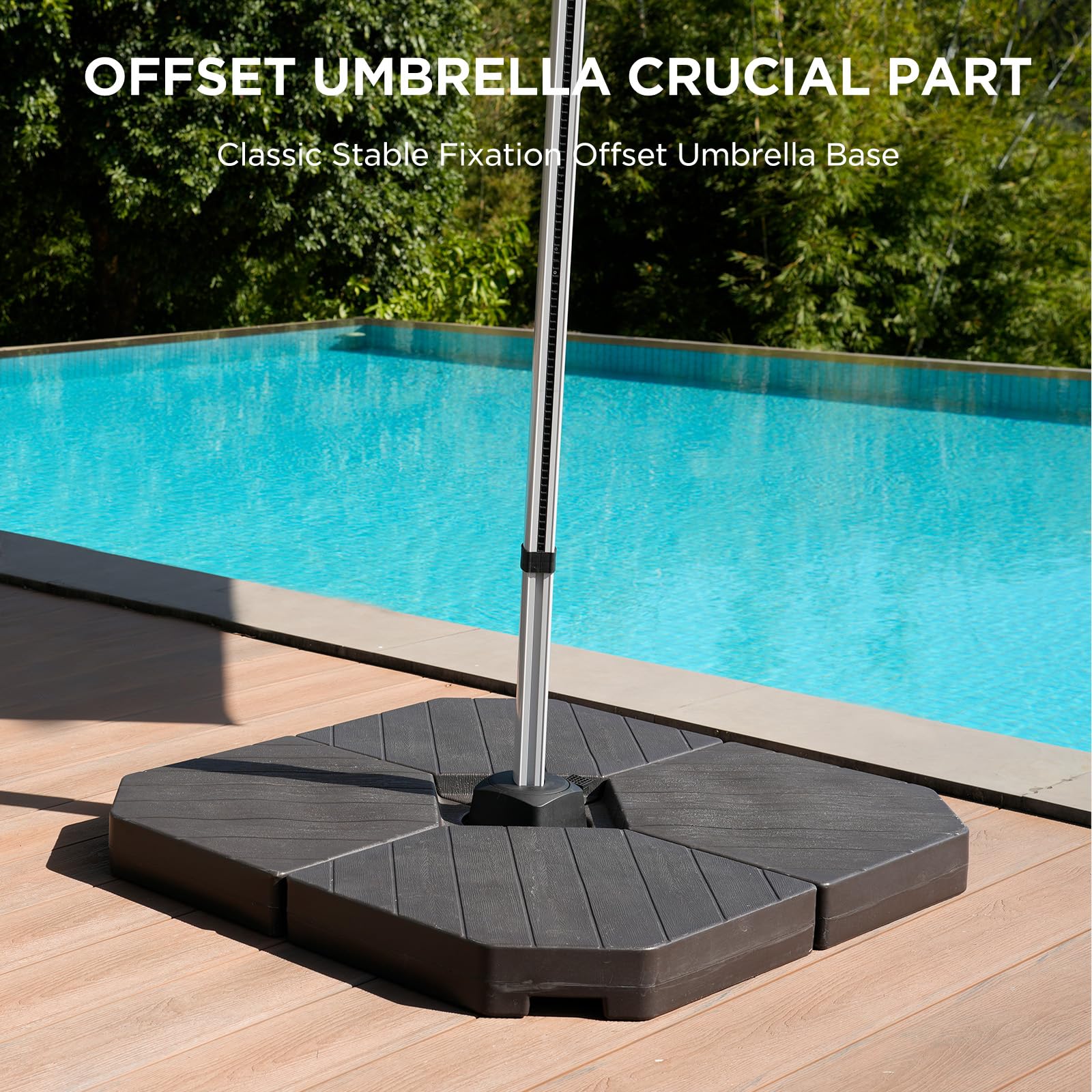 47 glass for patio table for umbrella Glass Metal Patio Table TLH-SC-094L- – CTC Event Furniture main image 1