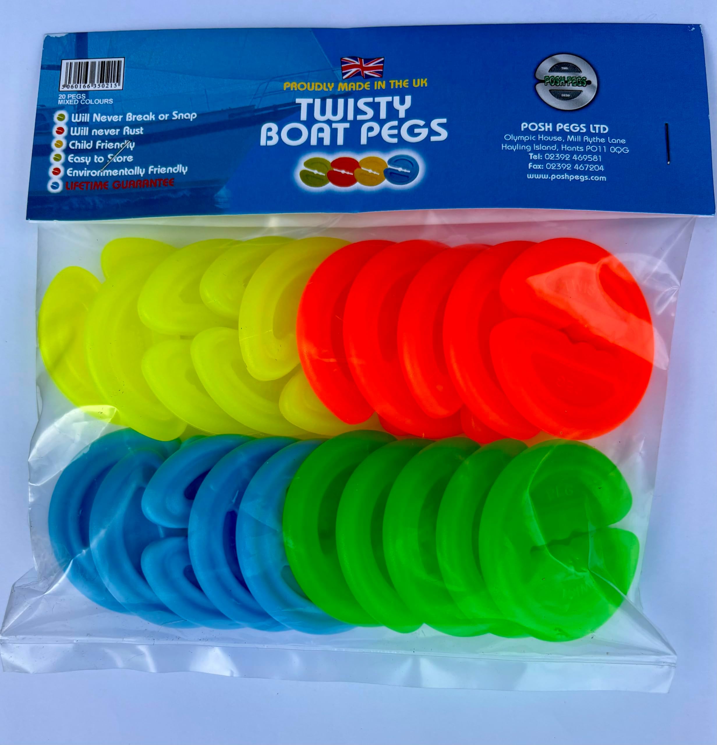 Twisty Clothes Pegs (Pack of 20)