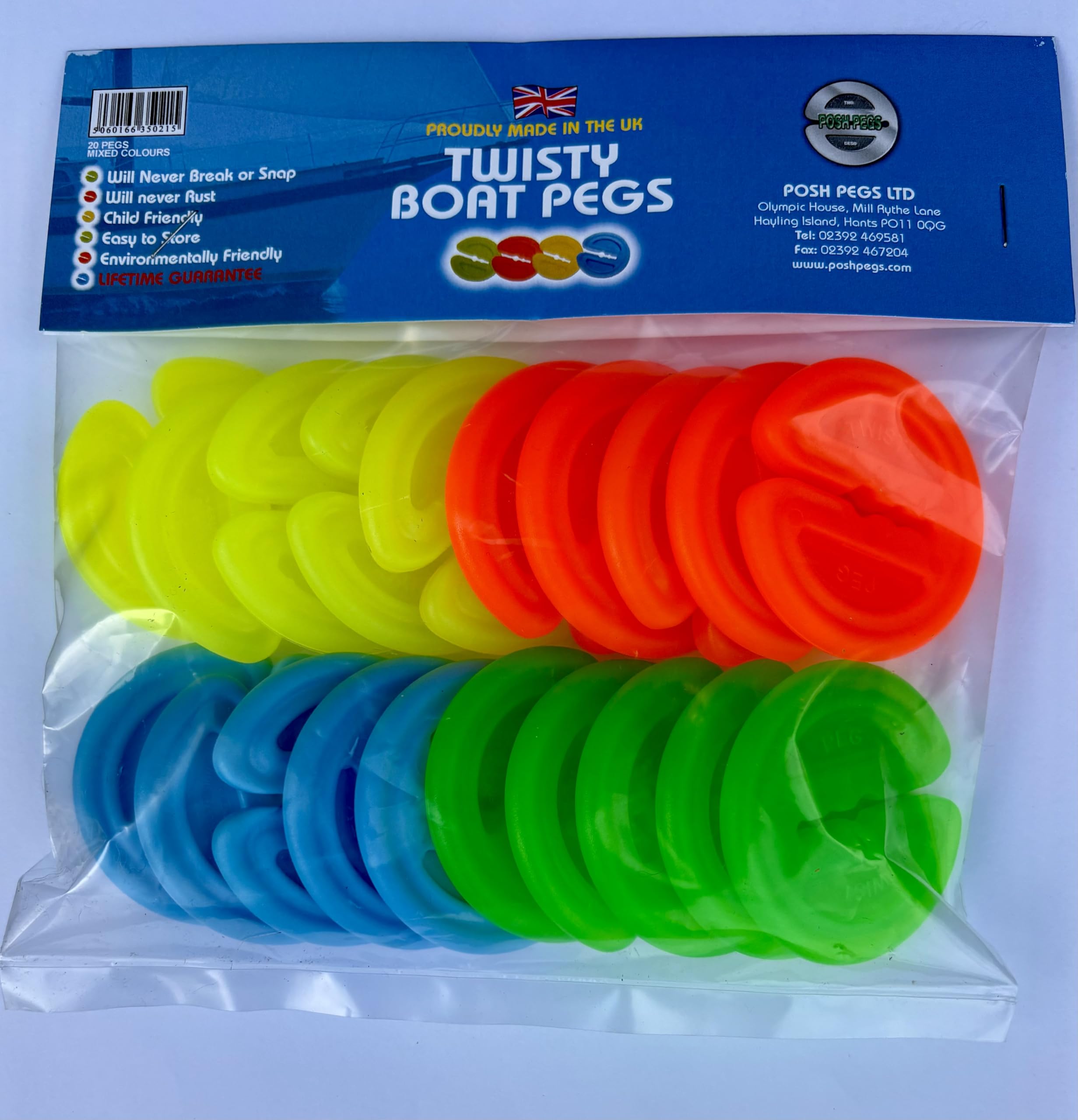 Twisty Clothes Pegs (Pack of 20)
