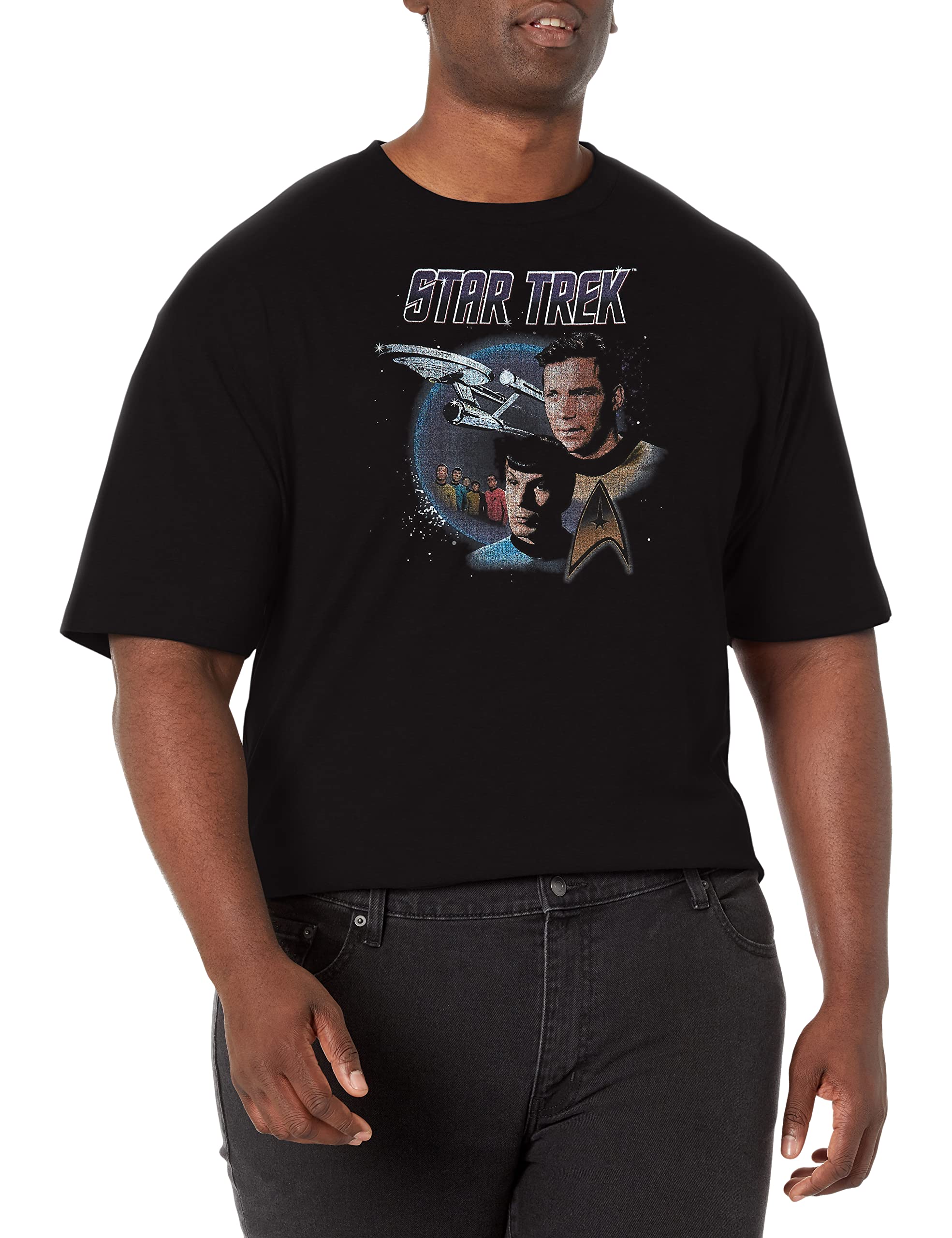 Star Trekmens Vintage Poster T-Shirt