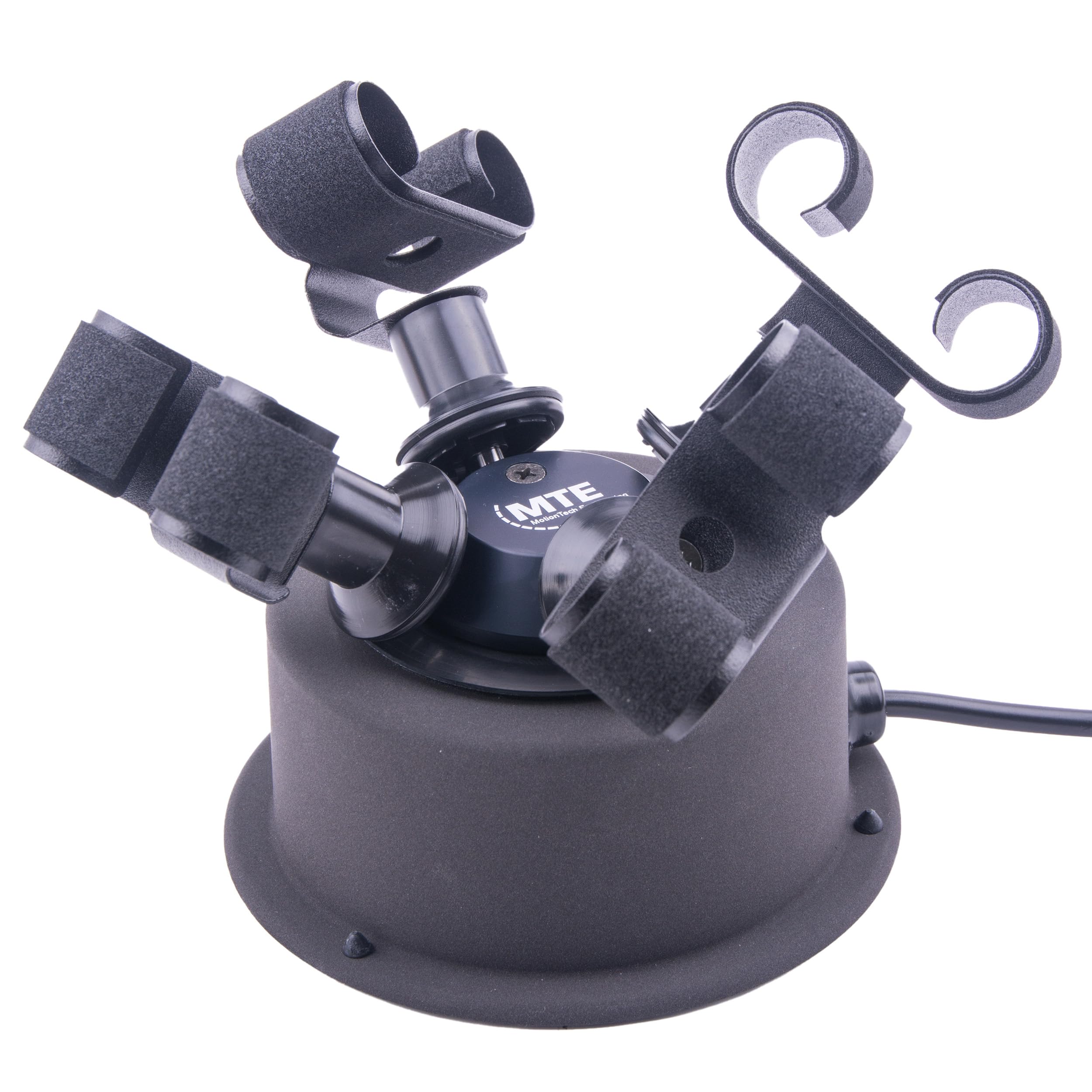 MTE Bewegungstechnik Uhrenbeweger (WTS 4 Anthrazit) bis zu 4 Uhren – Elektronisch gesteuerte Rotation und Pausen – Uhrenbeweger für Automatikuhren – leiser Watch Winder – Made in Germany