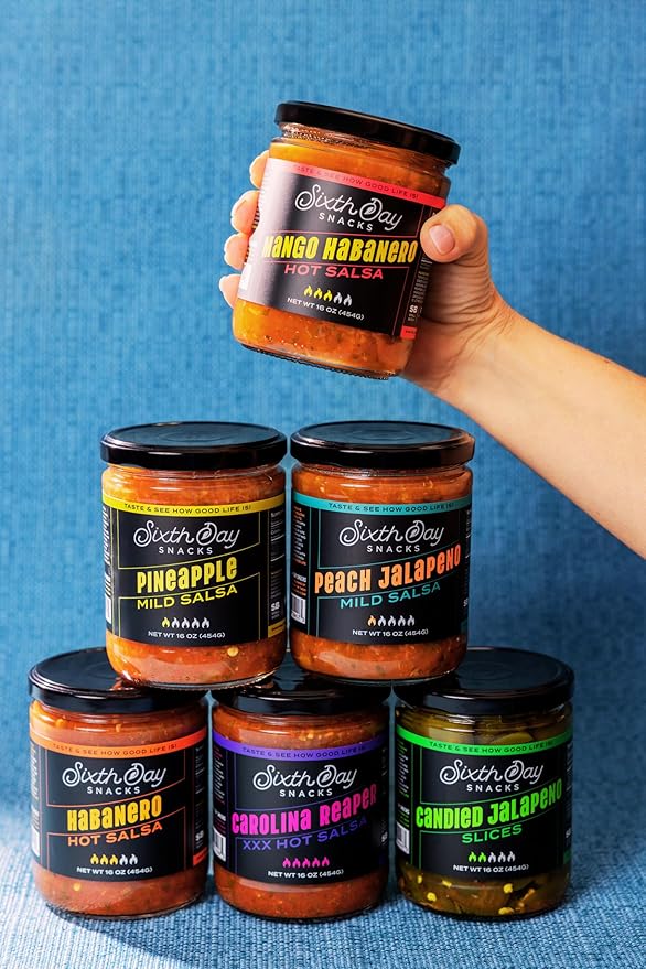 Salsa Picante Carolina Reaper XXX Sixth Day Snacks - 16 oz miniatura 9