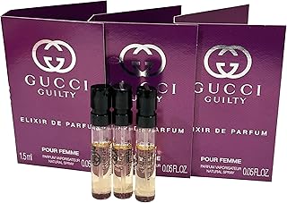 Gucci Guilty Elixir Sample Perfume Women Elixir Parfum Sample Pour Femme Spray 1.5 ml / 0.05 oz - set of 3