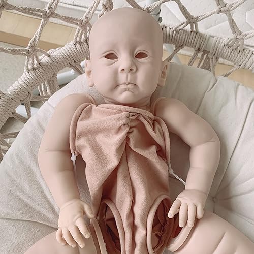 Miniatura 3 de Angelbaby Reborn - Kit de muñeca de silicona para niños pequeños, 22-23 pulgadas, sin pintar, kit Reborn en blanco que incluye cabeza + extremidades