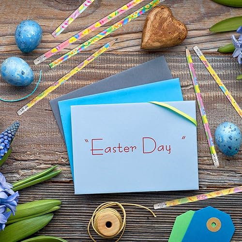 Miniatura 4 de Outus 48 lápices de Pascua con borrador, lápices de madera de Pascua con elementos de Pascua para regalos de Pascua, suministros de recompensa, 8