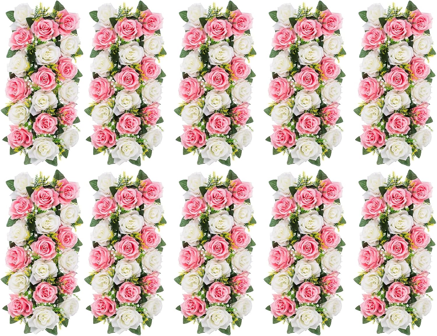 BLOSMON Artificial Flowers Wedding Centerpieces Decorations Fake