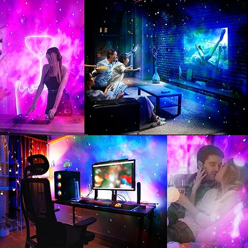 Miniatura 6 de Proyector de galaxia de astronauta, luz nocturna para niños, proyector de estrellas con temporizador y control remoto, luces LED de techo de