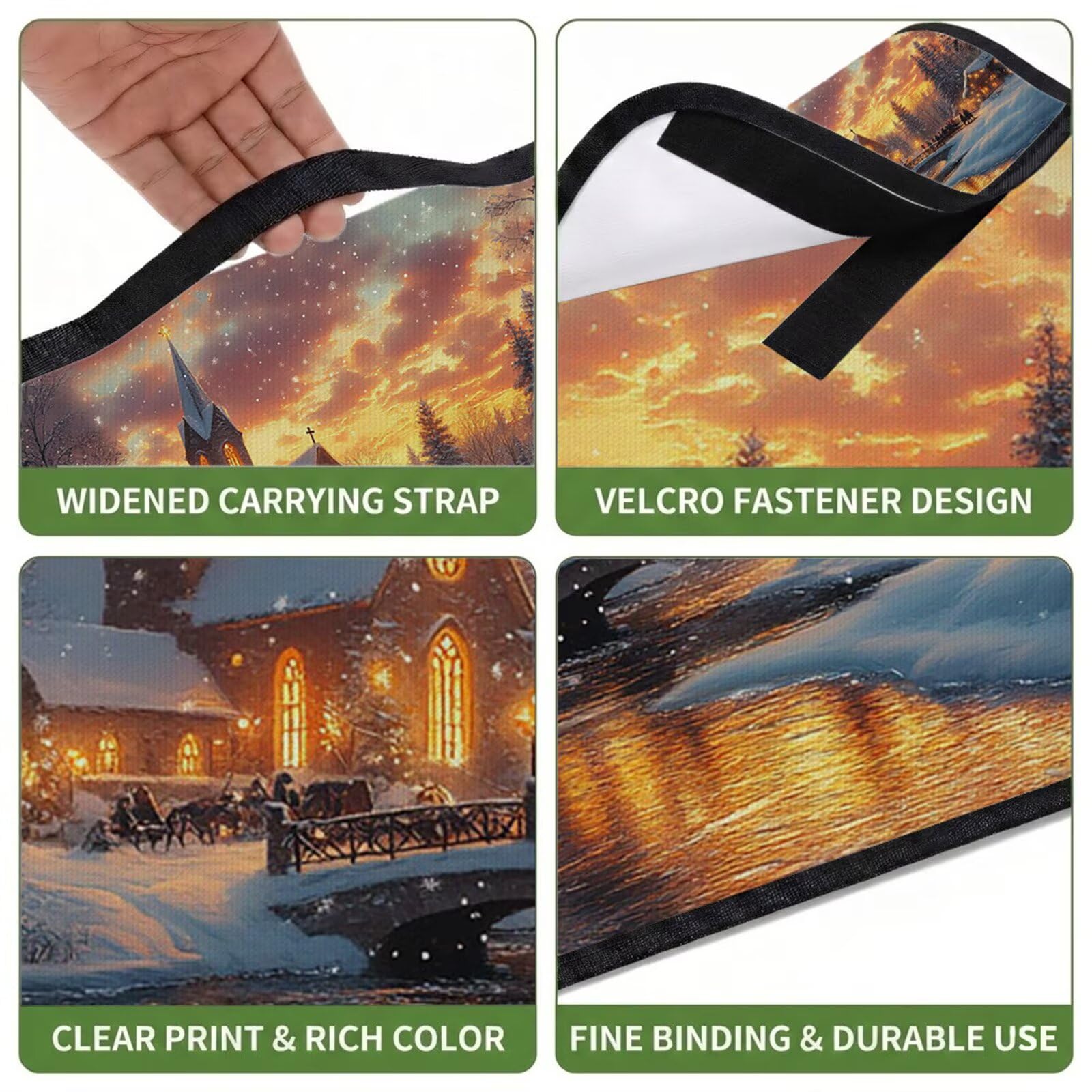 Couverture Pique Nique Grande 200x300cm,Outdoor Couverture Imperméable,Pliable Tapis de Plage Dos en PVC Anti-Sable,Picnic Blanket pour Camping Accessoires,Jardin,Parc - Forêt,Paysage (2) UZ-718
