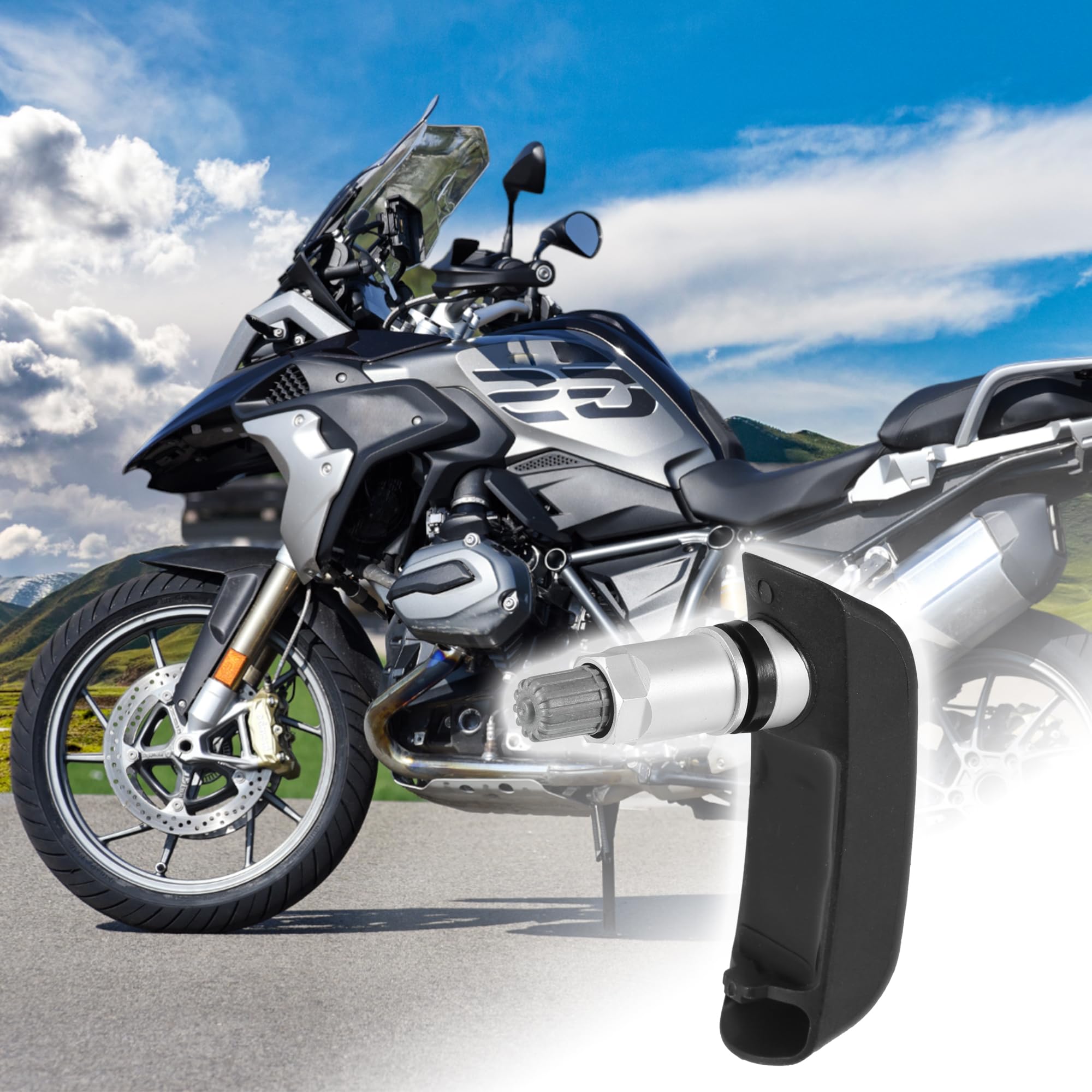 Motoforti Reifendruckkontrollsensor Für BMW R1200GS 03-18 2 Stück | OE: 8532731, 7694420, Material: Kunststoff, Metall, Größe: 7,3x5,7x2,5cm, Für BMW F650GS 07-12, R1200RT 04-14, U.V.M.