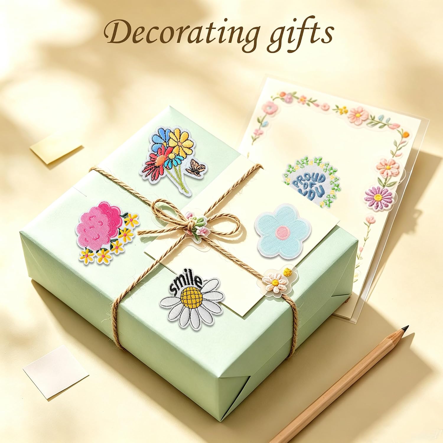 26 PCS Iron-On Embroidery Applique Patches for Clothes