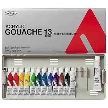 Amazon | ホルベイン アクリリックガッシュ D983 12ml スクール