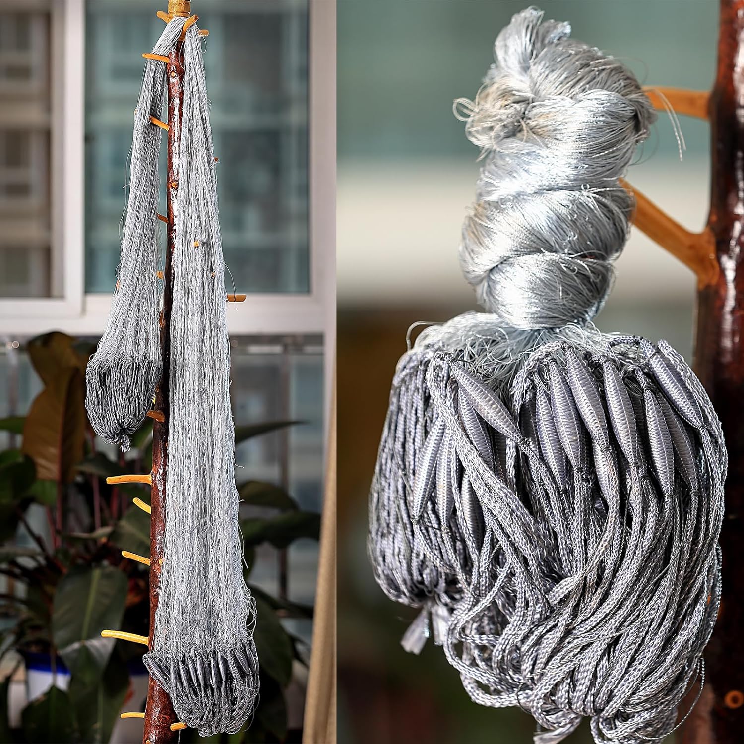 Lawaia Fishing Gill Net Multifilament 3 Layers Durable 30X1.8m Cast Nets for Saltwater Fishing Sticky Net for Gillnet Ideal for Fishing Enthusiasts