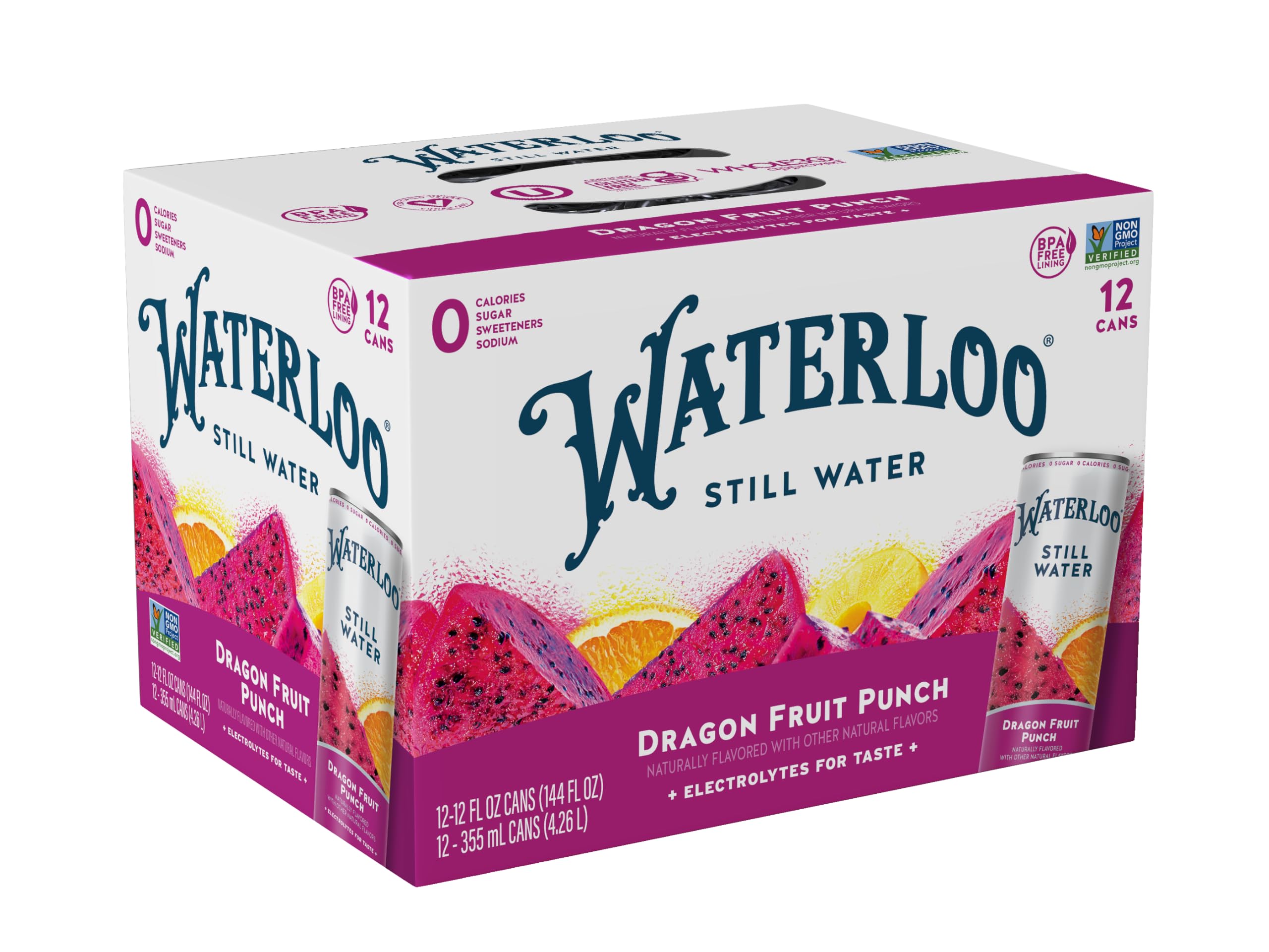 Buy Waterloo Still Water, Dragon Fruit Punch Naturally Flavored