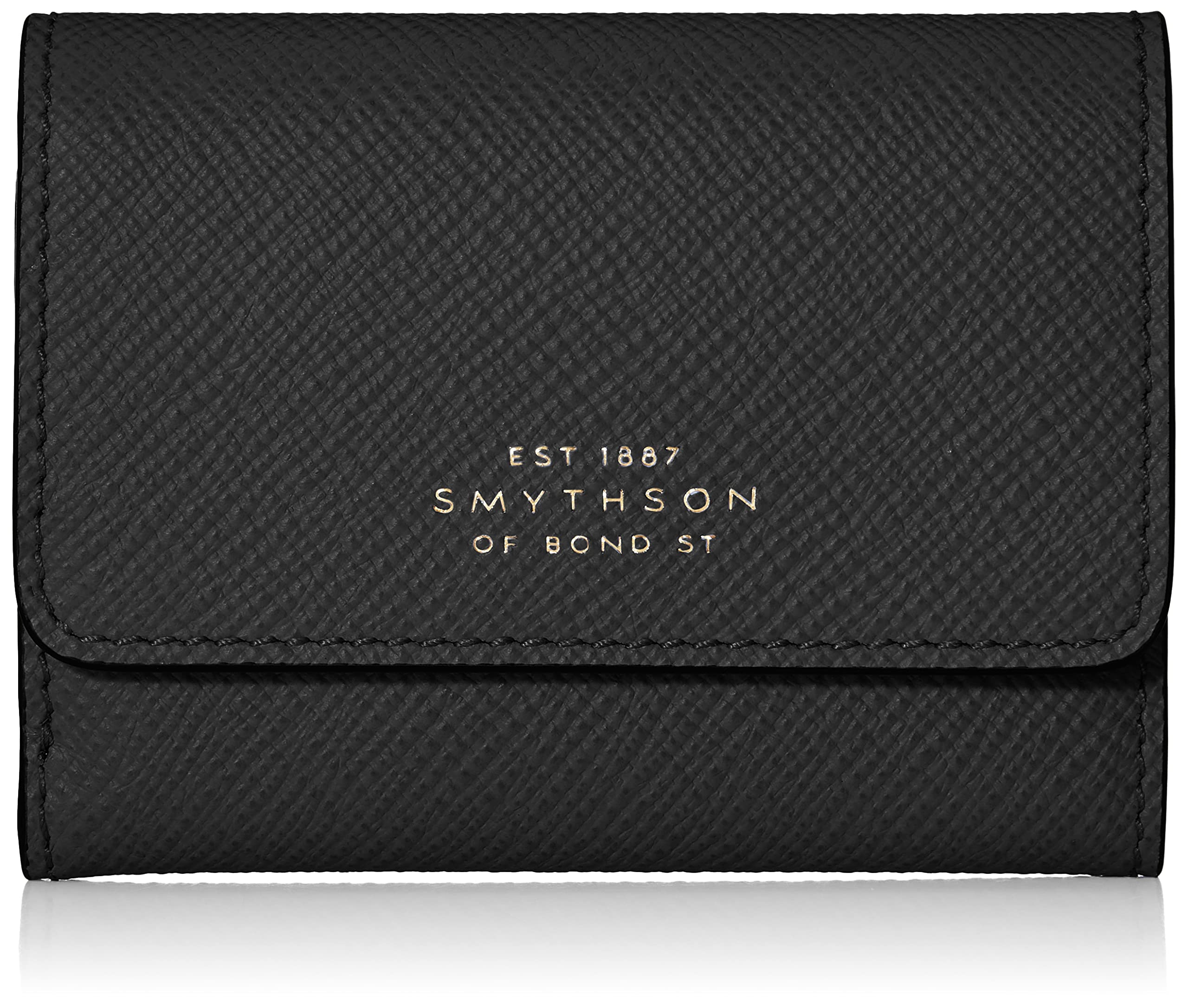 スマイソン　三つ折り財布　ブラック Amazon.co.jp: Smythson Trifold Wallet Panama Compact Wallet, Black