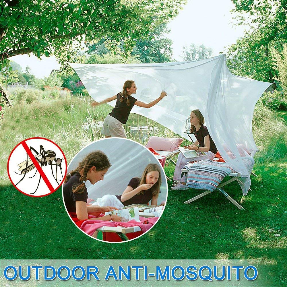 Moustiquaire de lit Grande Moustiquaire Filet Baldaquin, Convient pour Lit Simple et Double