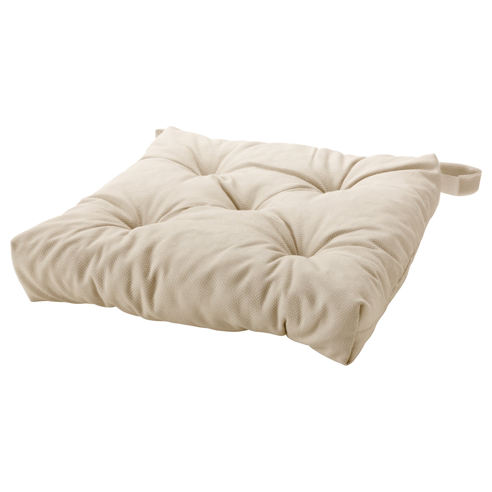 Ikea MALINDA chair cushion, 40/35x38x7 cm, light beige : Amazon.co