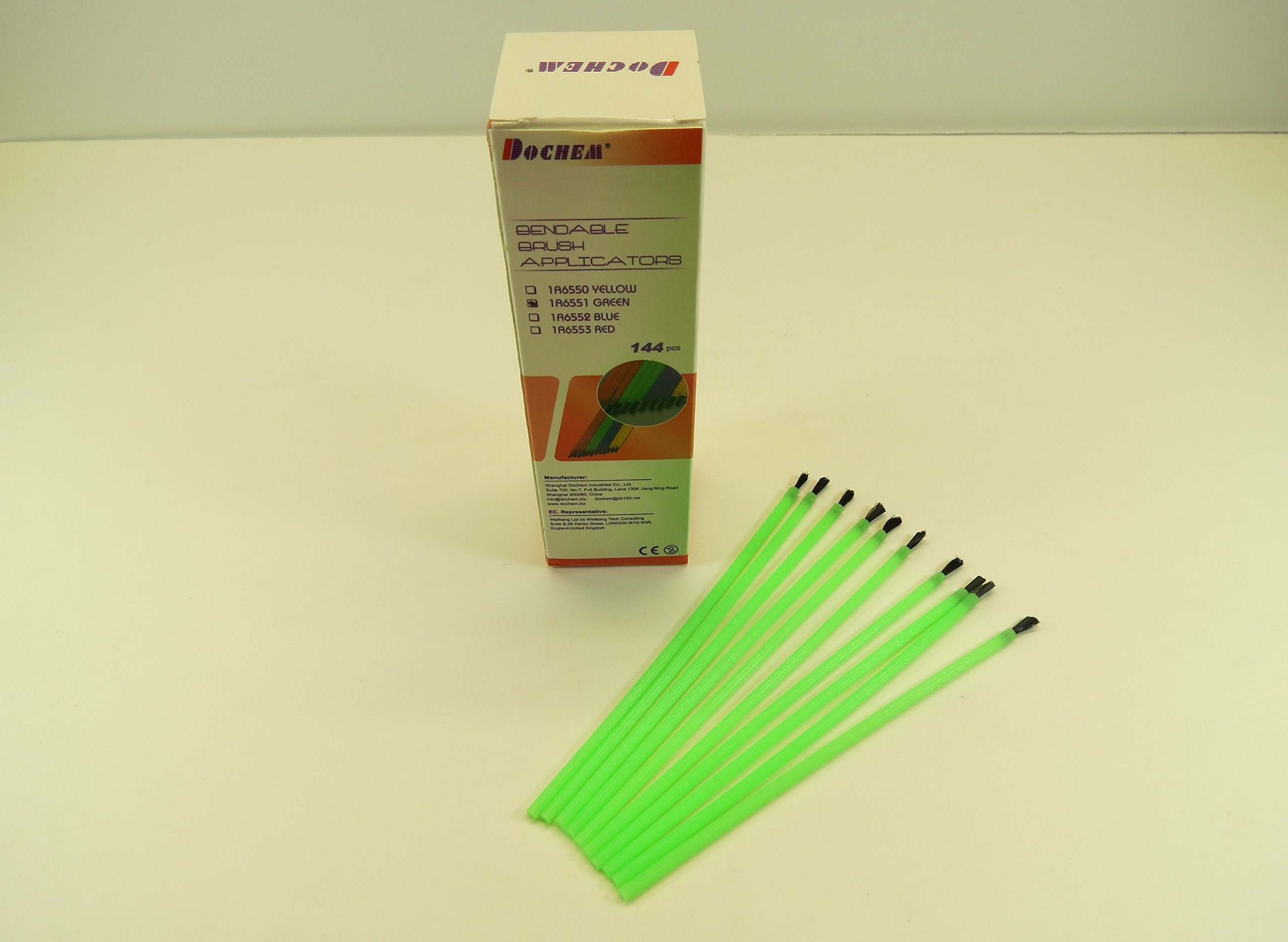 Dental Brush Applicators Green Set 1/144 Pcs DOCHEM