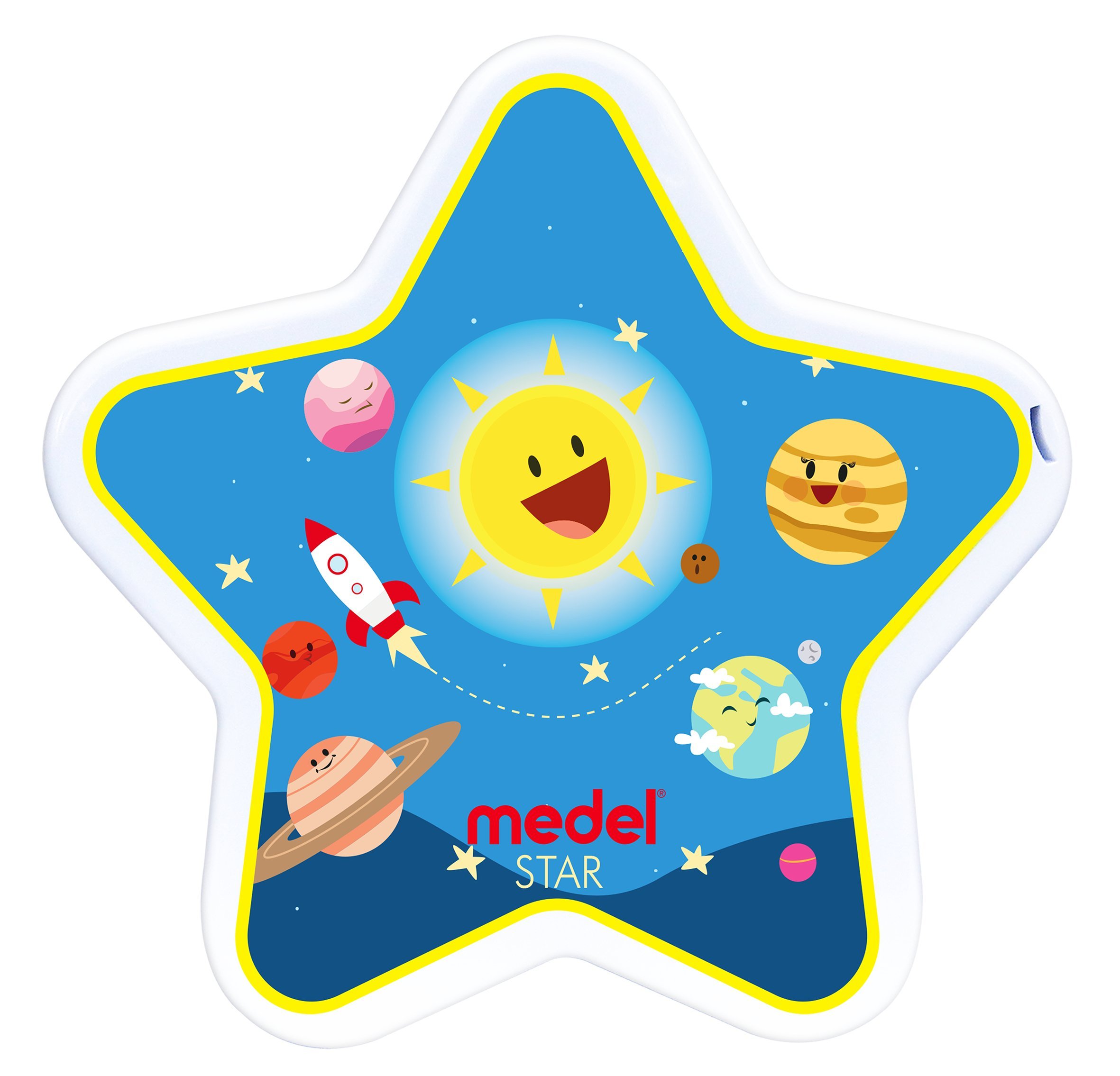 Medel 95141 Star Aerosol a Forma di Stella con Album da Disegno e Matite Colorate