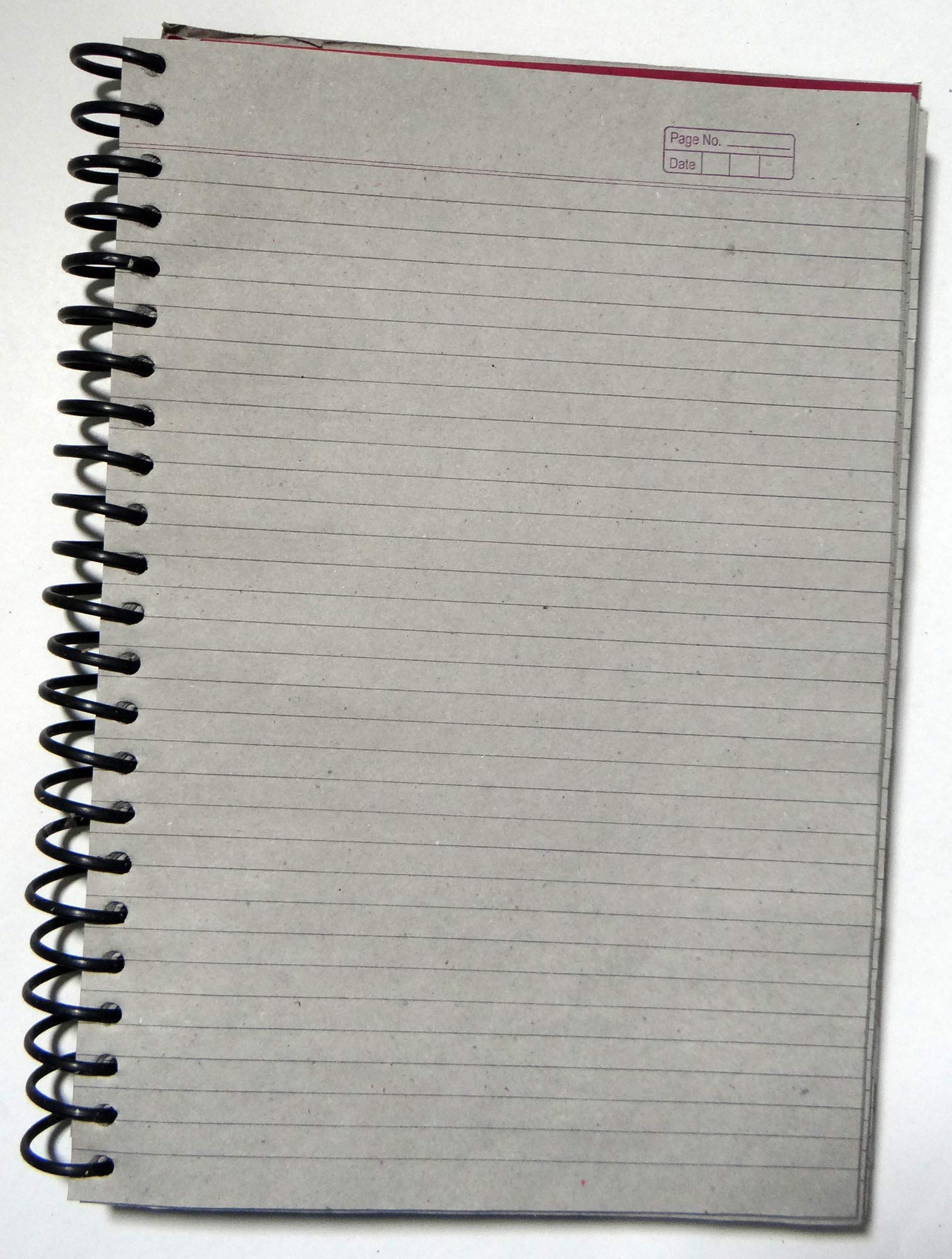 amblitz Cuaderno de espiral rugosa | 1000 páginas | una sola línea | Tamaño A4 | Paquete de 2 cuadernos | Papel marrón 100% reciclado |