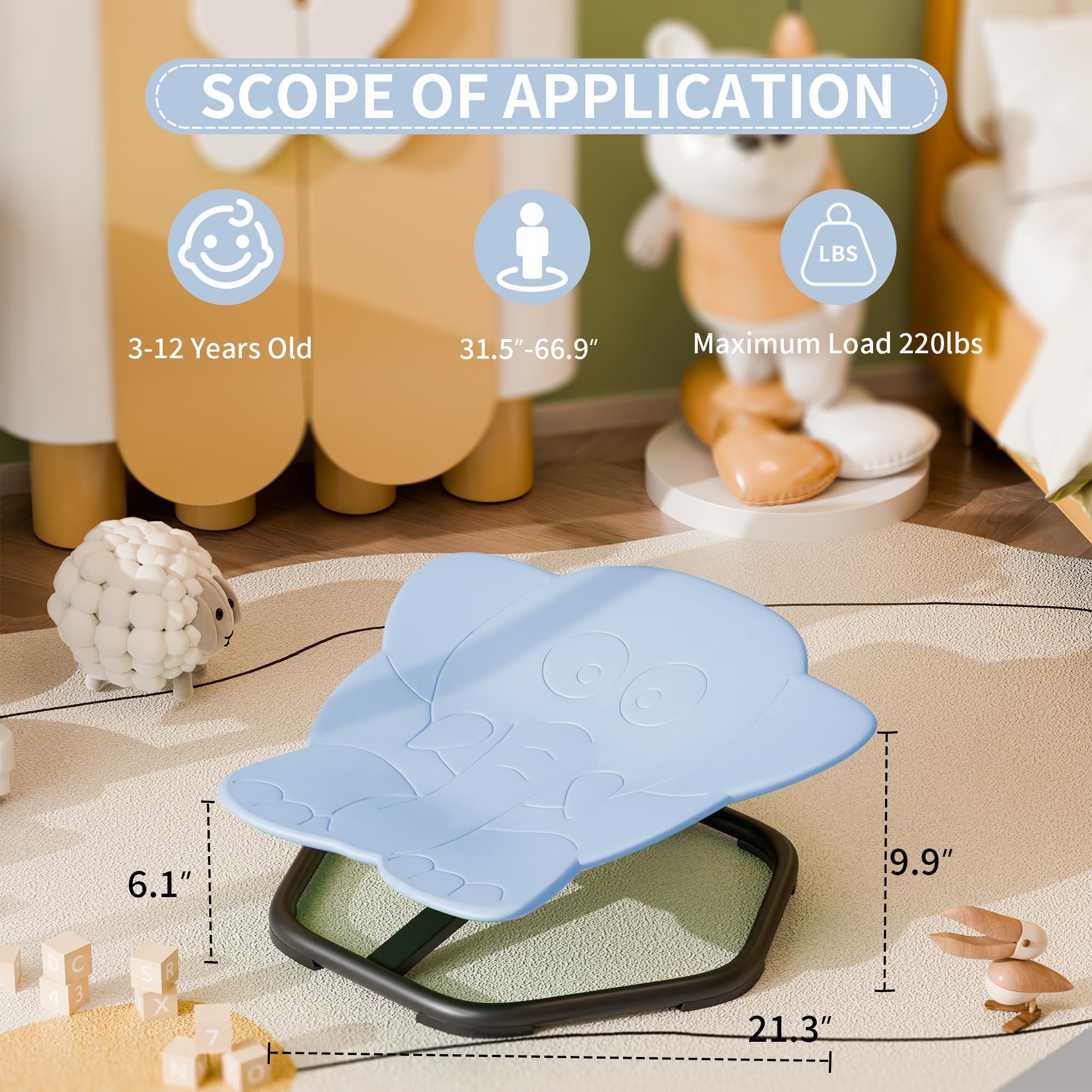 Pterying Spinning Chair for Autistic Kids, Sit and Spin, Sensory Toys for Kids with Autism, Toddlers & ADHD Children, Sensory Products Swivel Chair