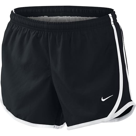 NIKE TEMPO SHORT GIRLS 455912-010 (M, BLACK/WHITE)