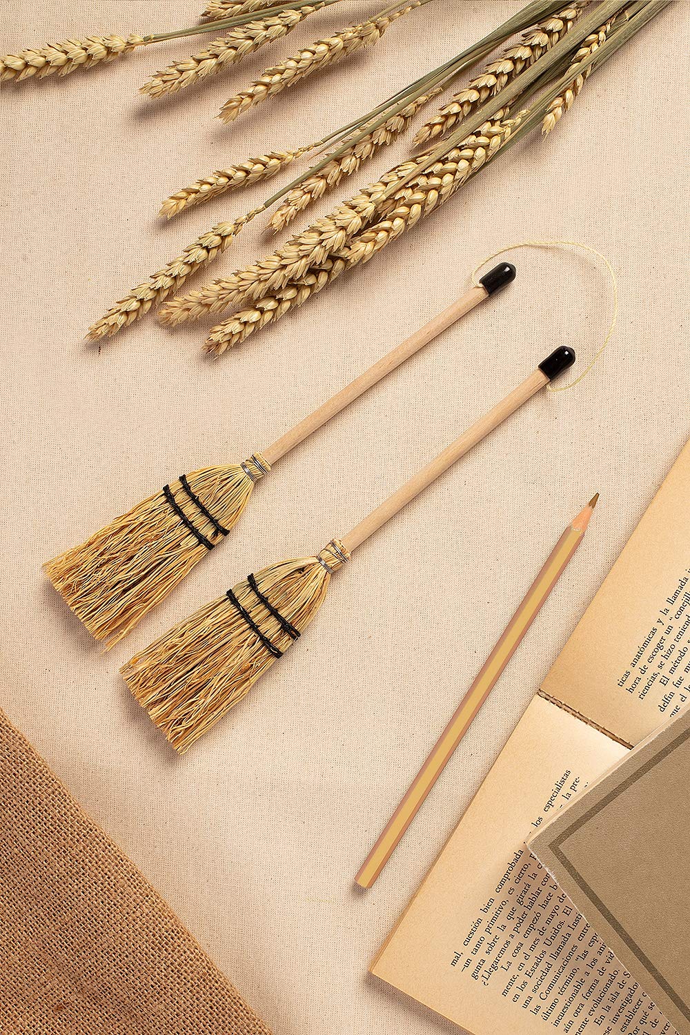 Mendi 2 Mini Scopa 24 cm decorazioni artigianale spagnola