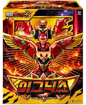 Metal Cardbot W IGNIX Red Phoenix Transforming Robot 이그닉스