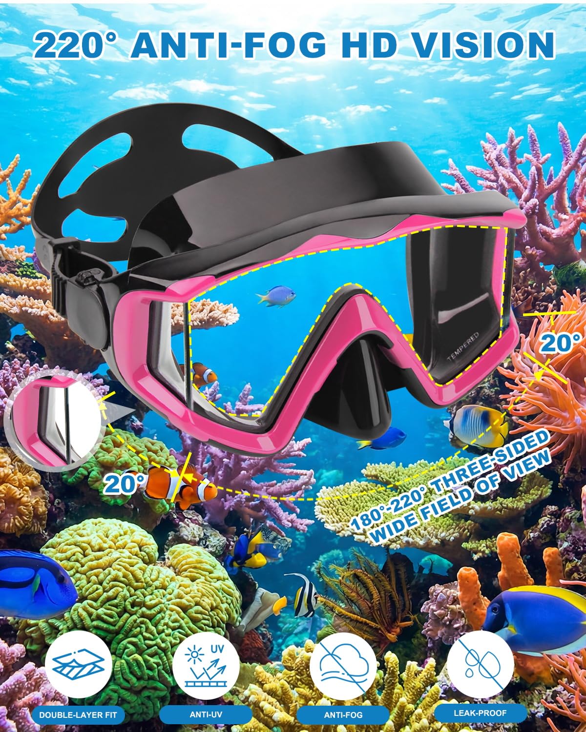 Aqua A Dive Sports Sprzęt do nurkowania maska do nurkowania sprzęt do nurkowania sprzęt do nurkowania okulary pływackie zestaw do nurkowania maska do nurkowania