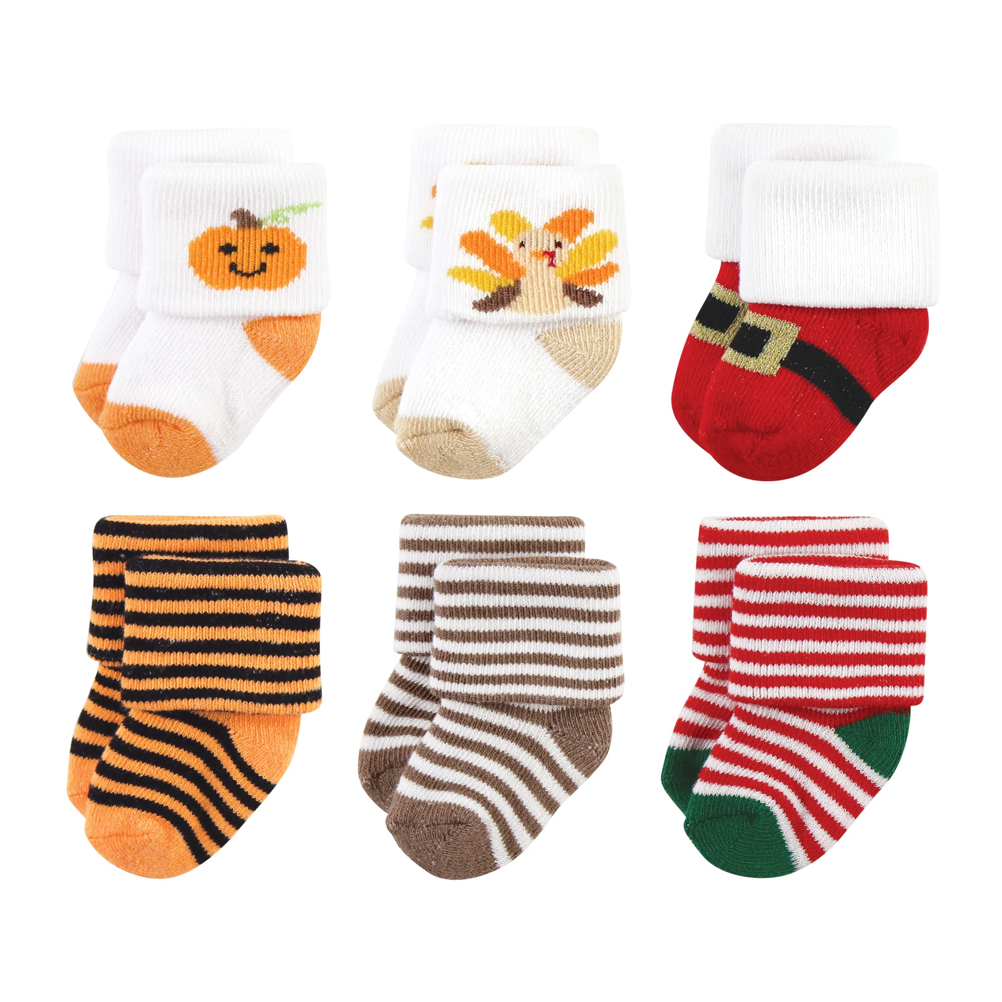 Hudson Baby Unisex-Baby-Socken aus Frottee für Neugeborene